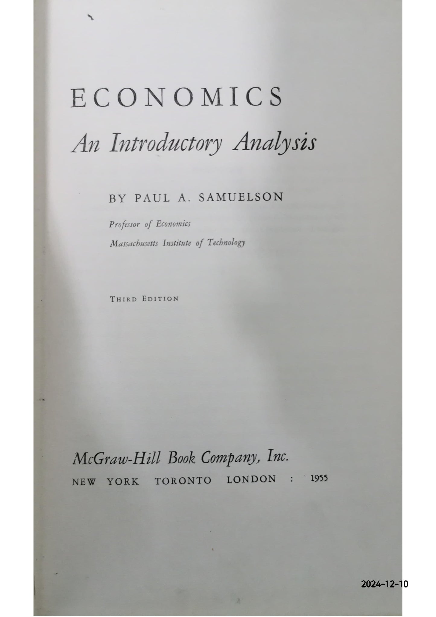 Economics: An Introductory Analysis Hardcover – Import, January 1, 1992 by Paul A. Samuelson (Author)