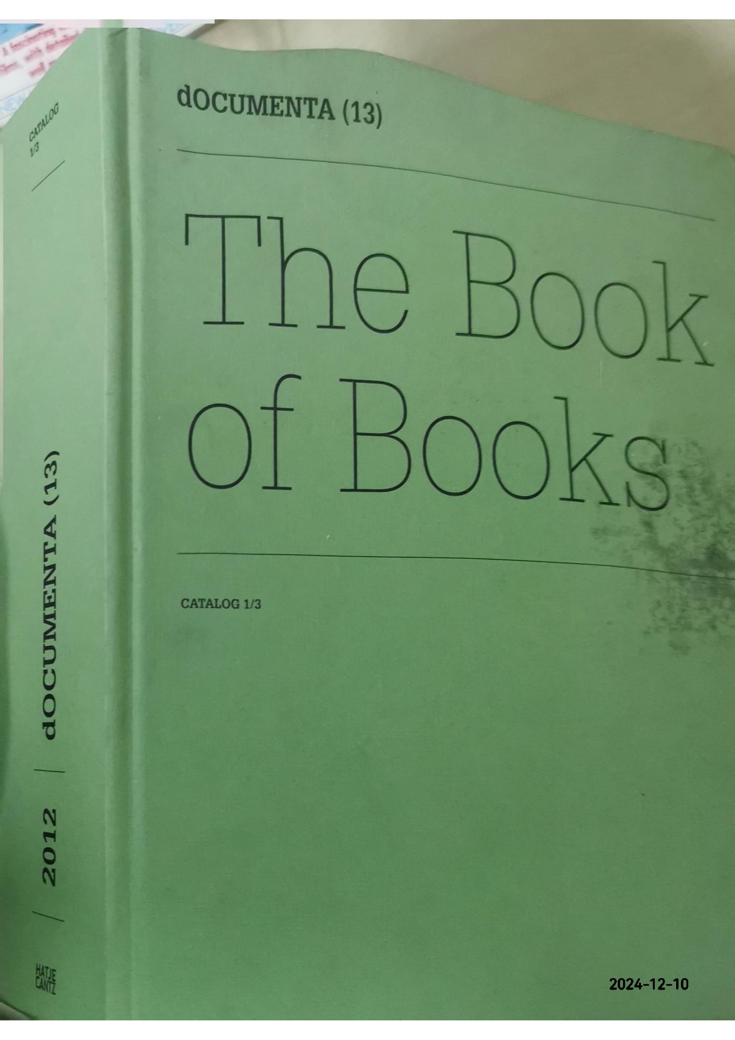 Documenta 13: Catalog I/3, The Book of Books Hardcover – September 30, 2012 by Carolyn Christov-Bakargiev (Author), Chús Martinez (Author), Franco Berardi (Author)