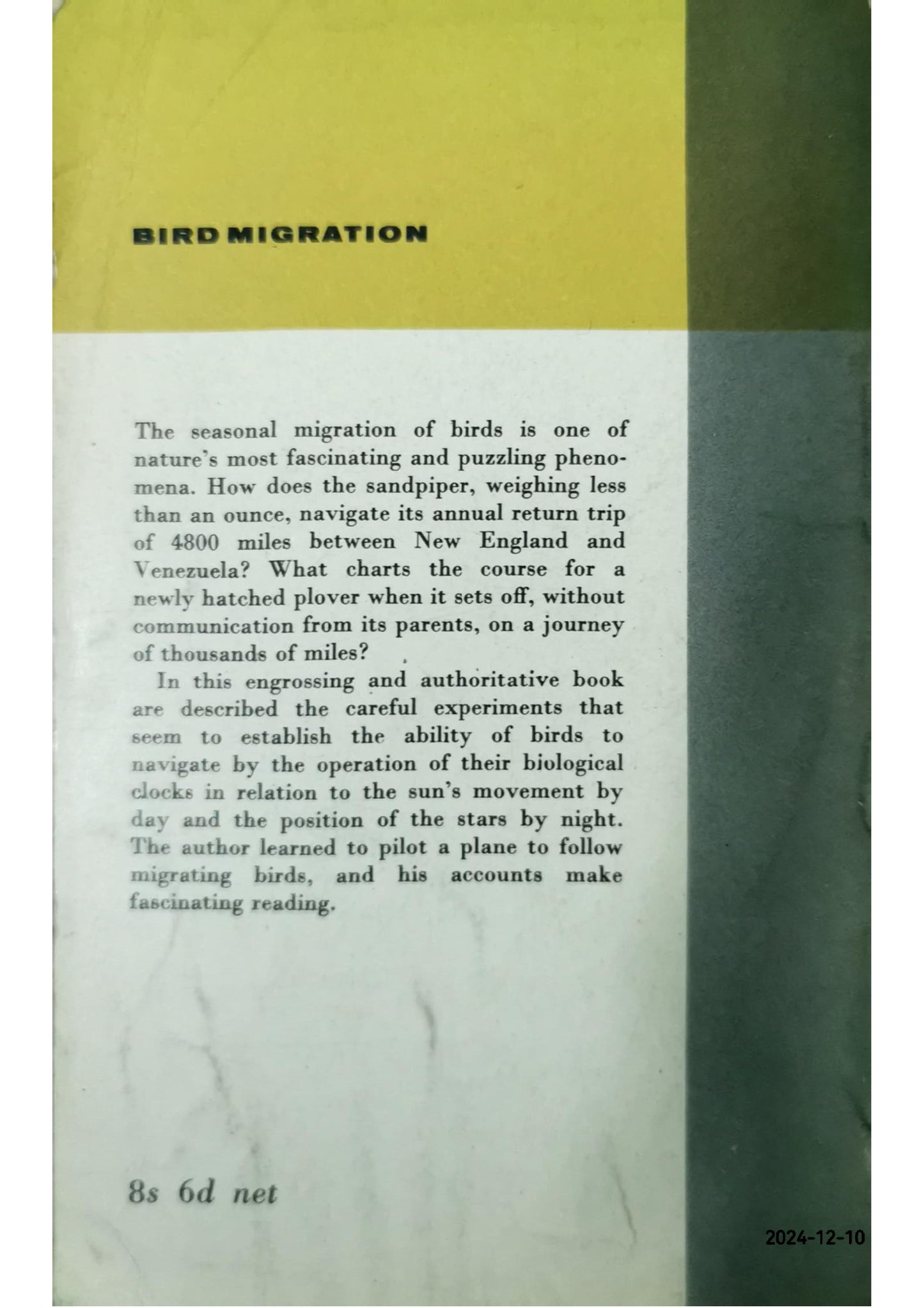 Bird Migration Paperback – January 1, 1974 by Donald Redfield Griffin (Author)