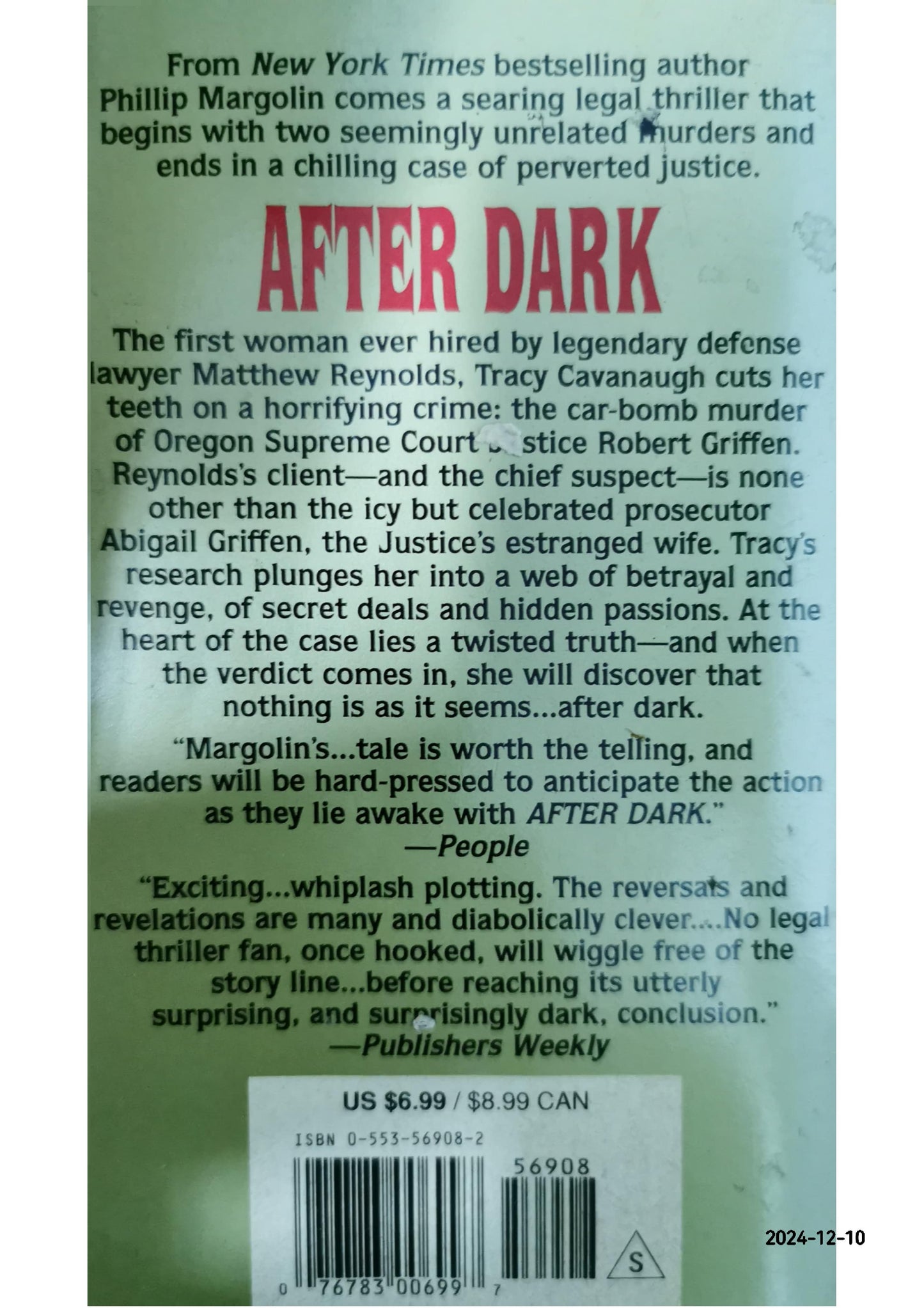 After Dark Book by Phillip Margolin