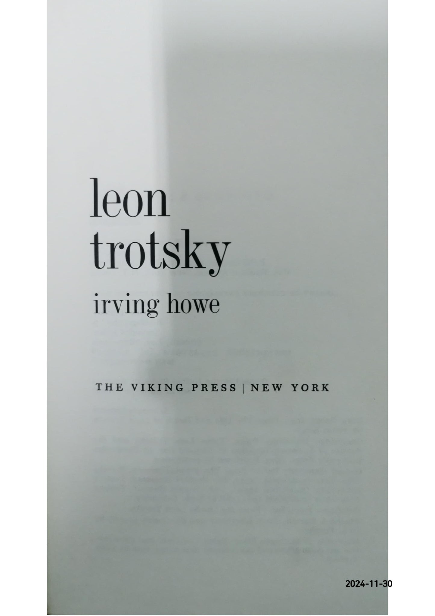 Leon Trotsky Hardcover – September 28, 1978 by Irving Howe (Author)