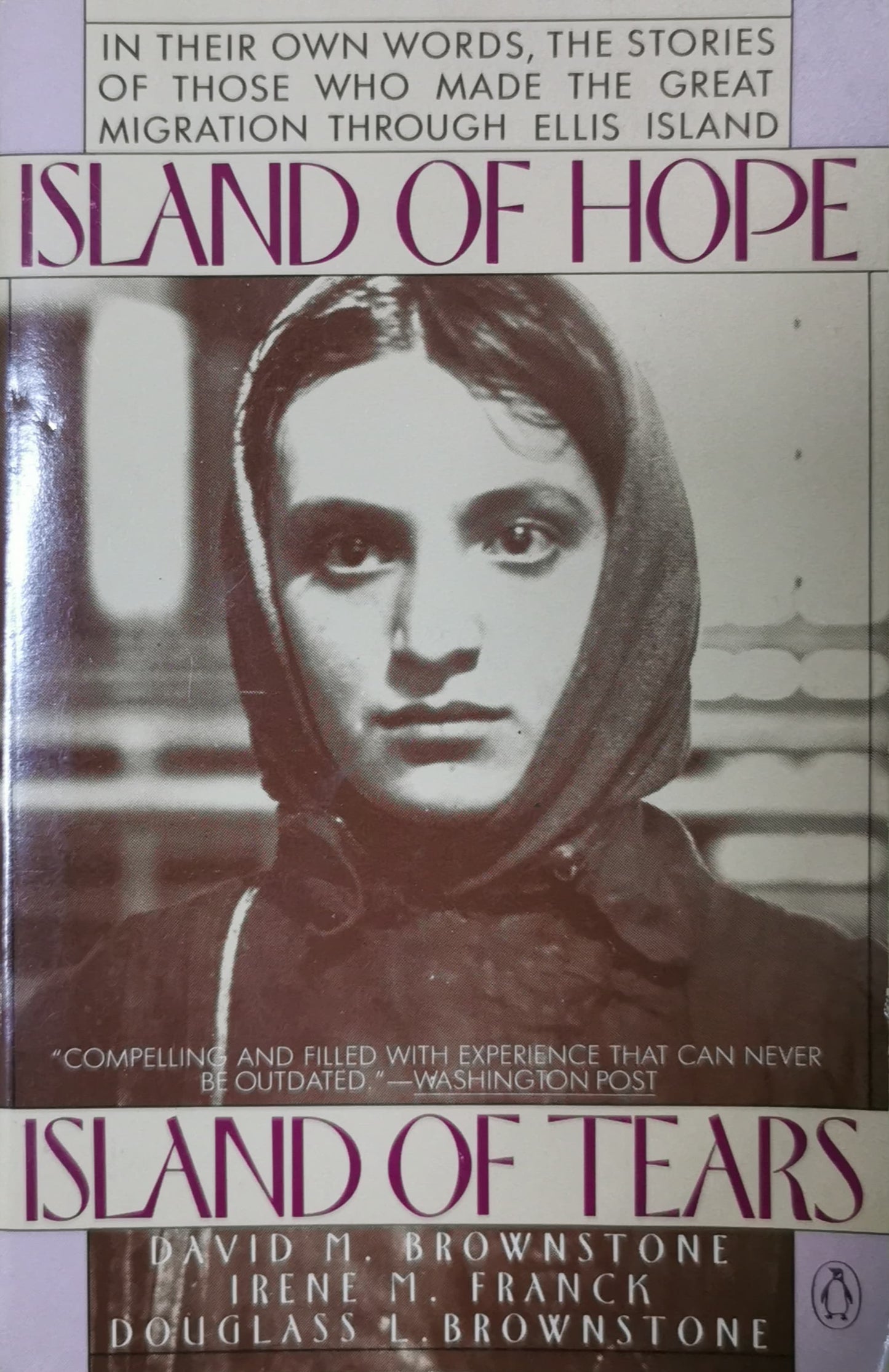 Island of Hope, Island of Tears Book by David Brownstone, Douglass L. Brownstone, and Irene Franck