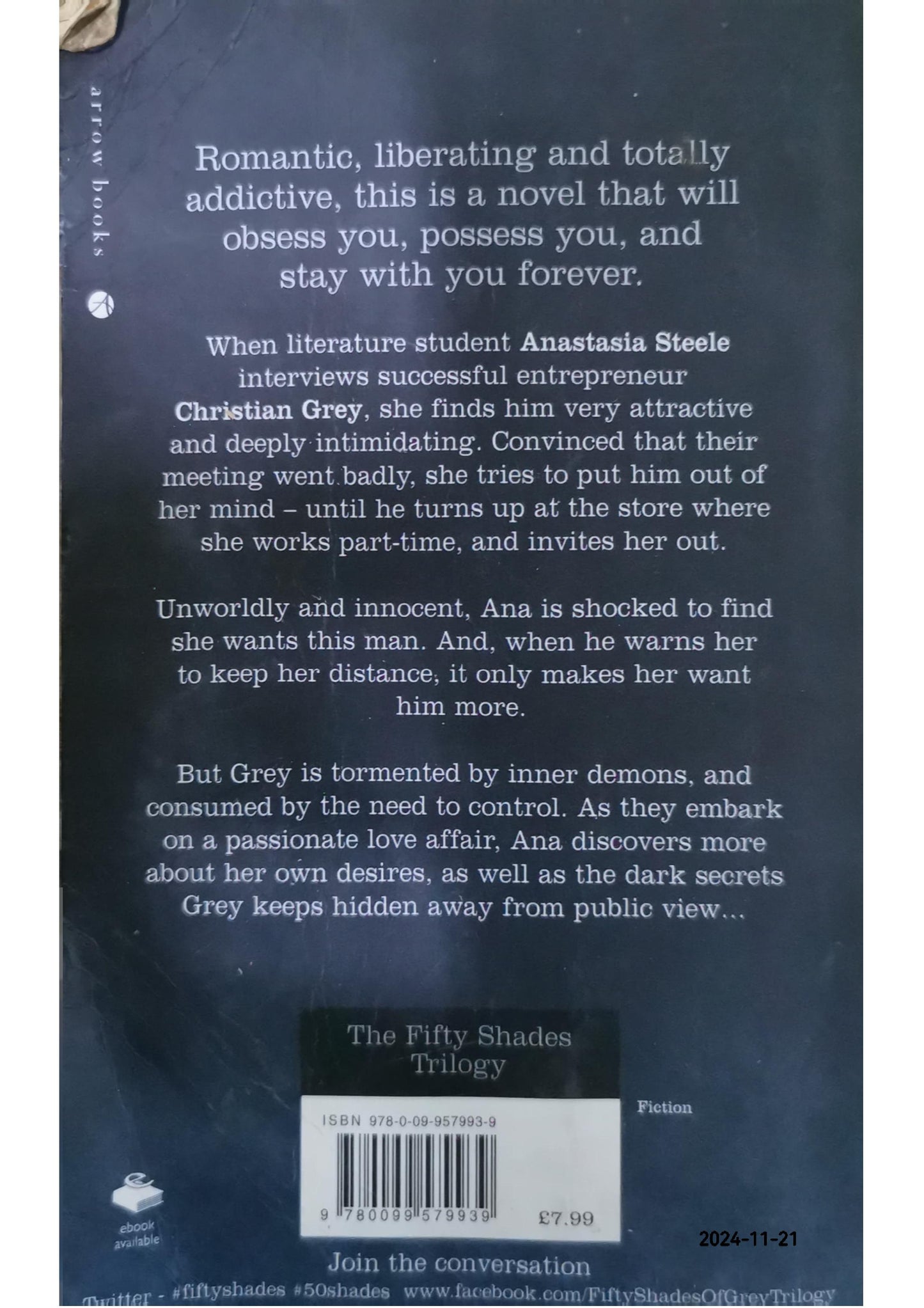 Fifty Shades Of Grey Novel by E. L. James