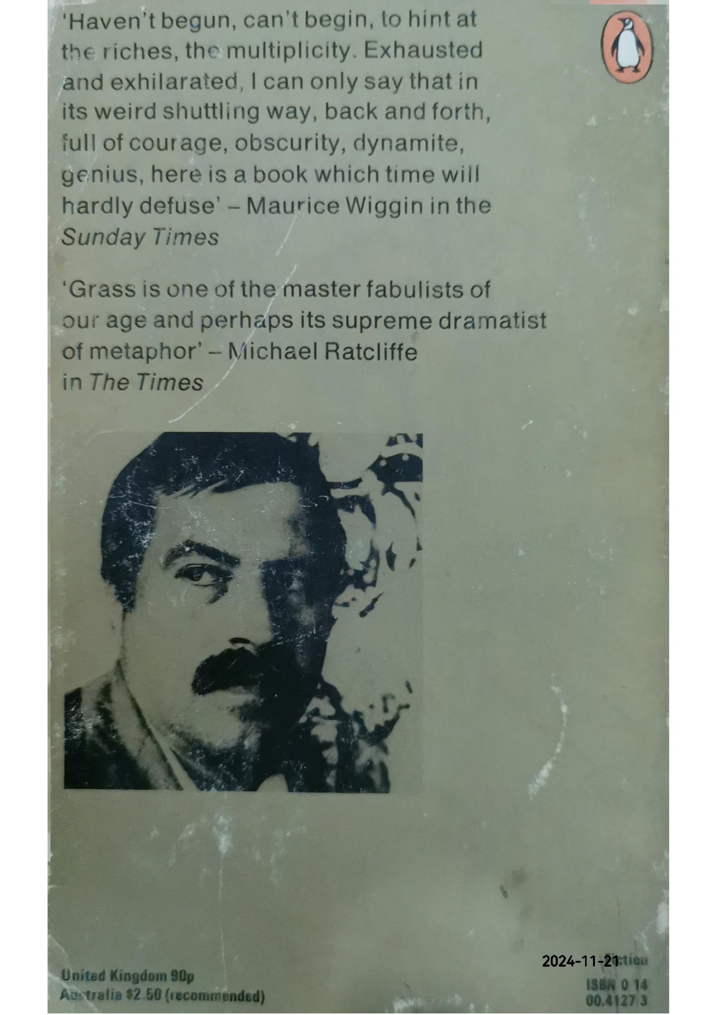 From the diary of a snail Book by Günter Grass