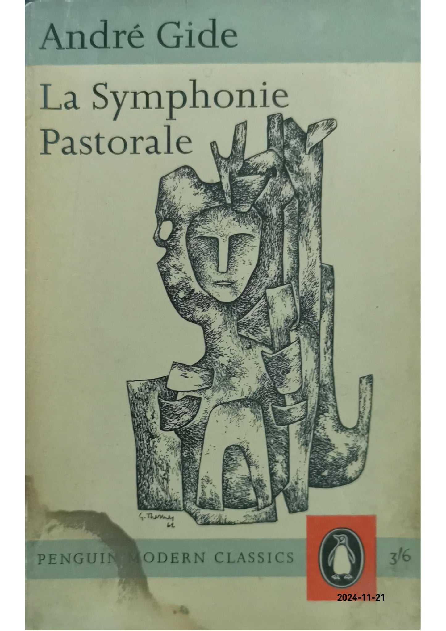 La Symphonie Pastorale Book by André Gide