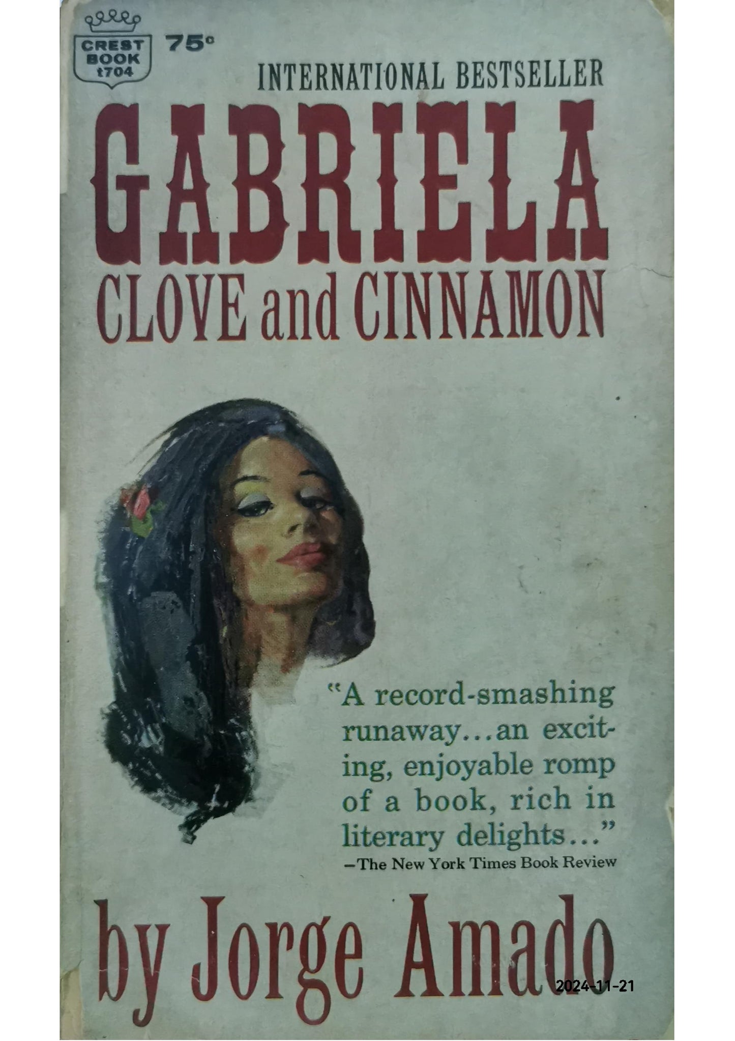 Gabriela, Clove and Cinnamon Novel by Jorge Amado