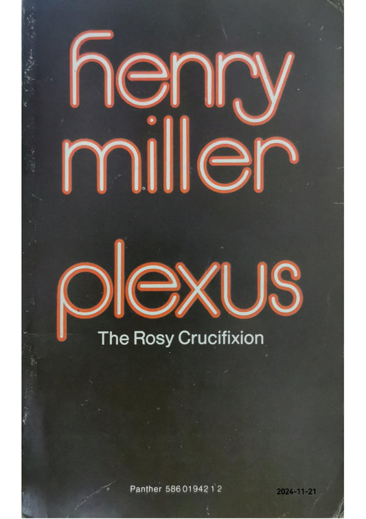 Plexus Book by Henry Miller