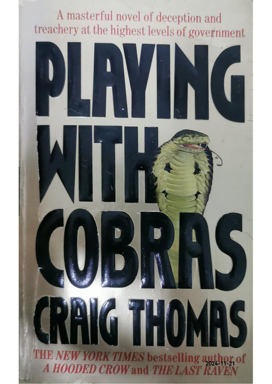 Playing with cobras Book by Craig Thomas