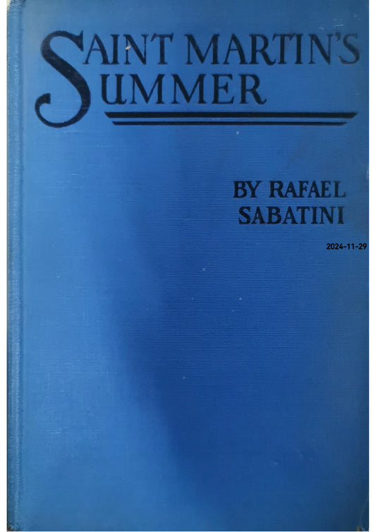 Saint Martin's Summer Hardcover – January 1, 1935 by Rafael Sabatini (Author)