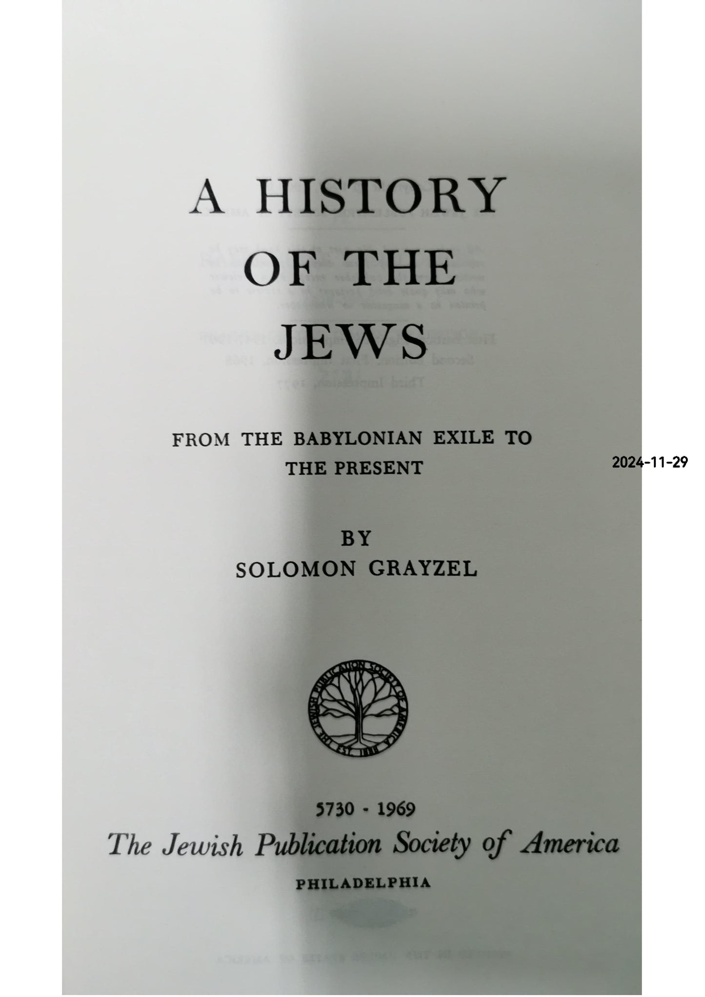 A History of the Jews Hardcover– October 1, 1968 by Solomon Grayzel (Author)