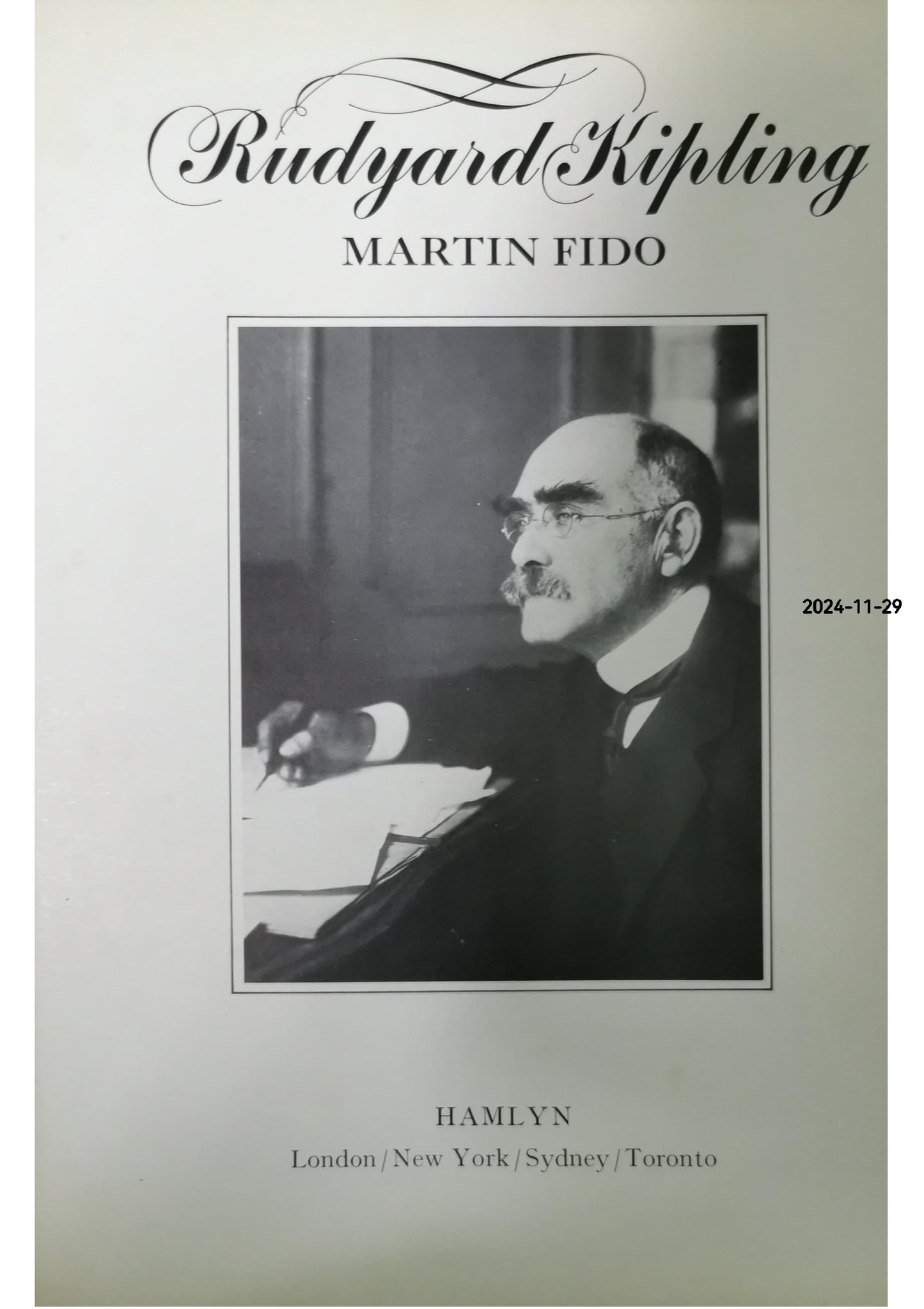 Rudyard Kipling Hardcover – 8 November 1974 by Martin Fido (Author)