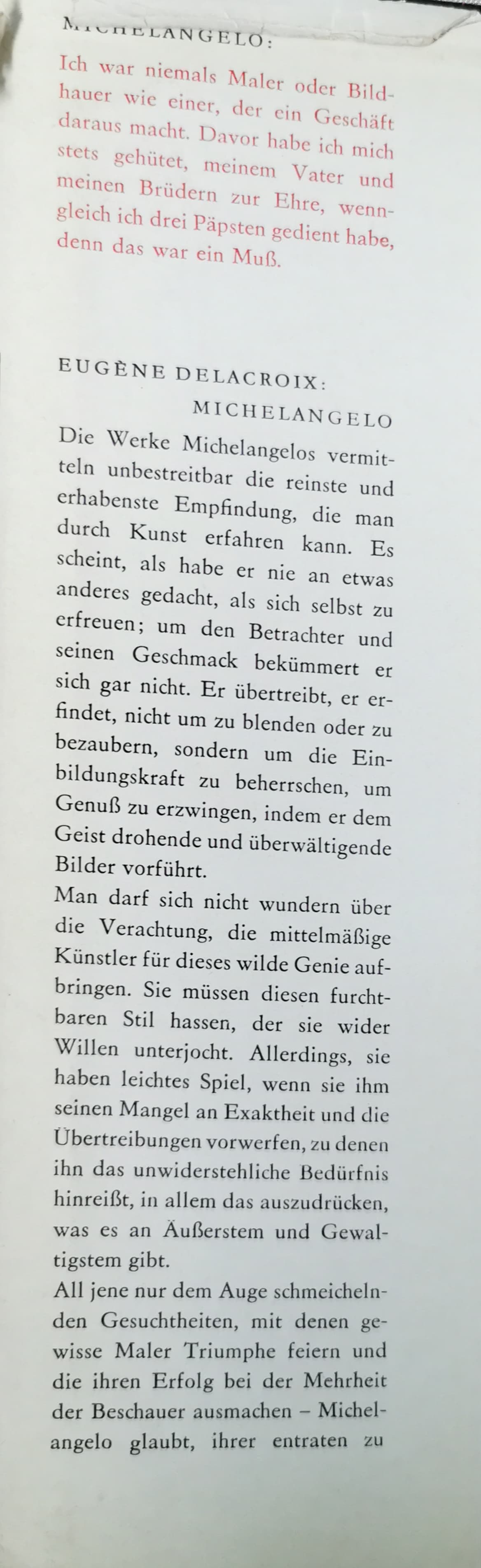 Ich, Michelangelo. Briefe, Dichtungen und Gespräche in einer Auswahl Hardcover – 1 Jan. 1968 Unknown edition  by Fritz Erpel (Autor)