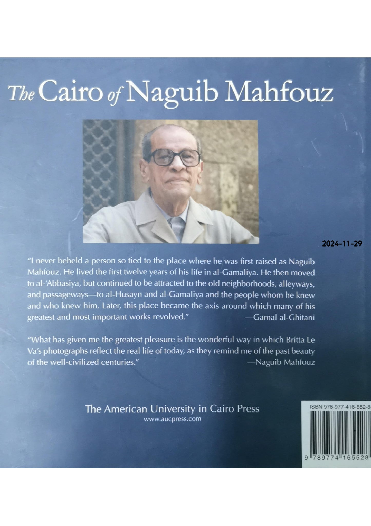 The Cairo of Naguib Mahfouz Hardcover – September 15, 2012 by Britta Le Va (Photographer), Naguib Mahfouz