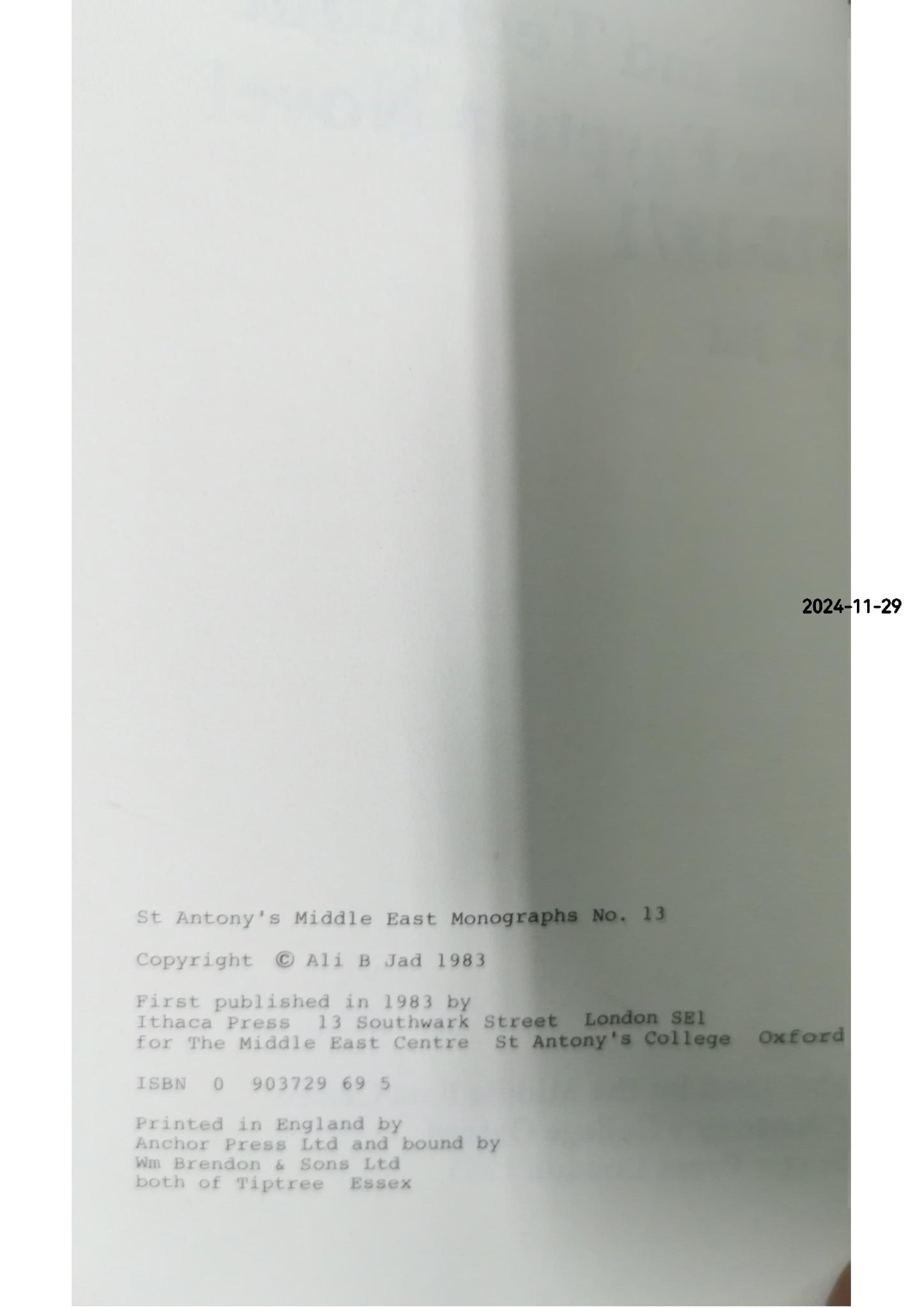 Form and Technique in the Egyptian Novel, 1912-71 Hardcover – Import, January 1, 1983 by Ali B. Jad (Author)