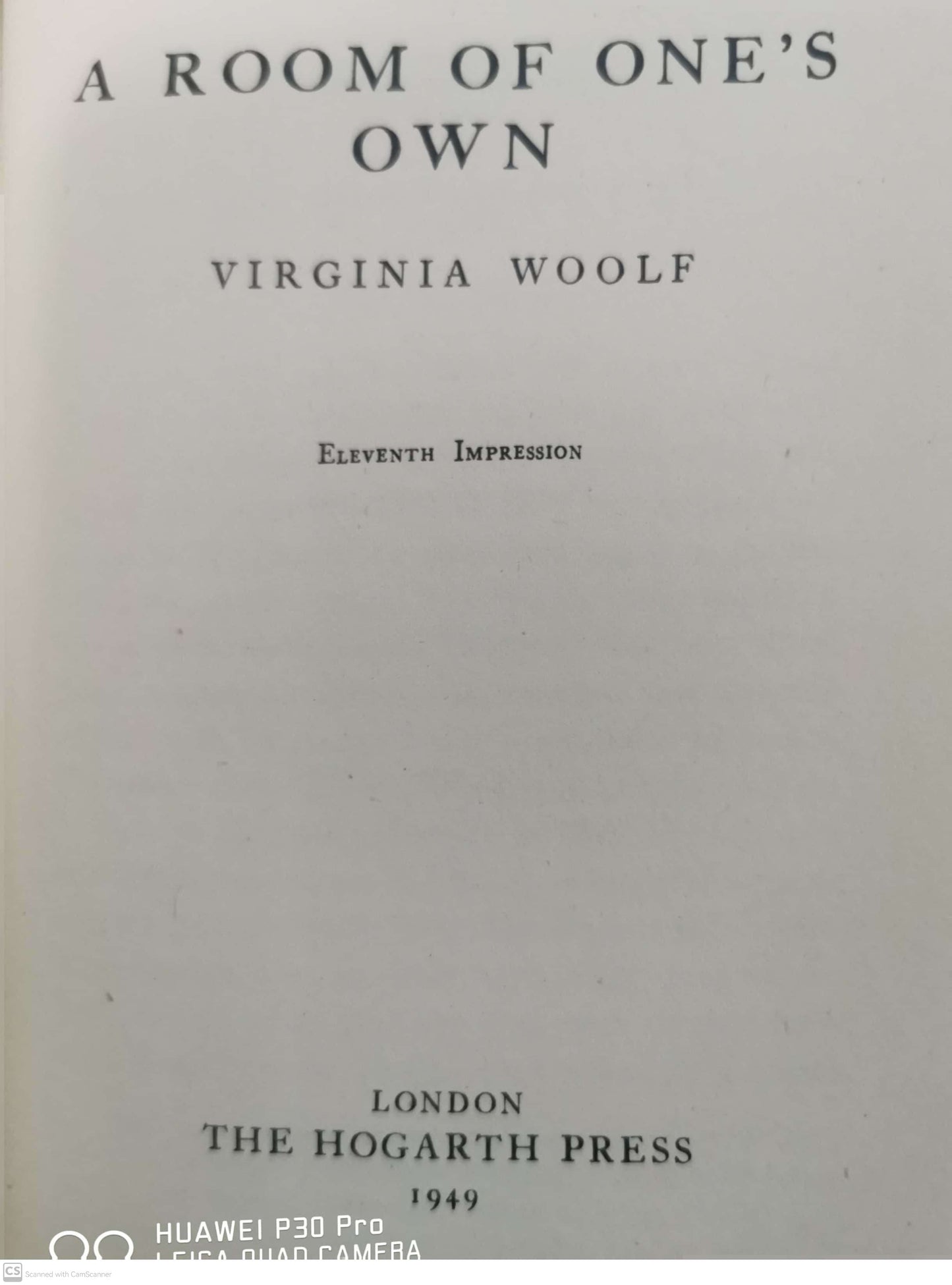 A Room of One's Own Book by Virginia Woolf