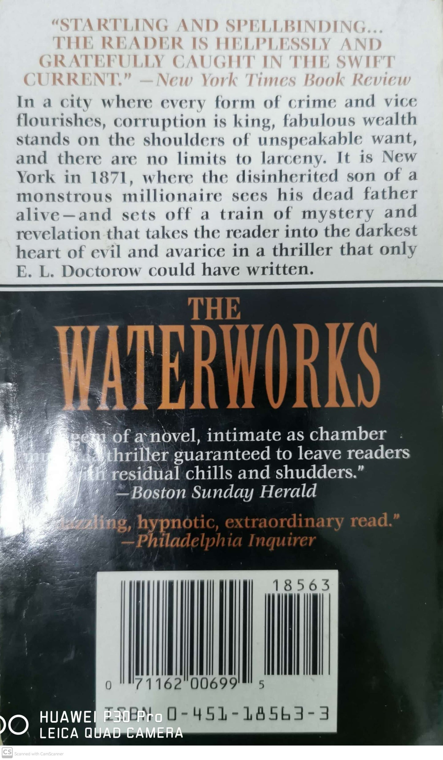 The Waterworks Book by E. L. Doctorow