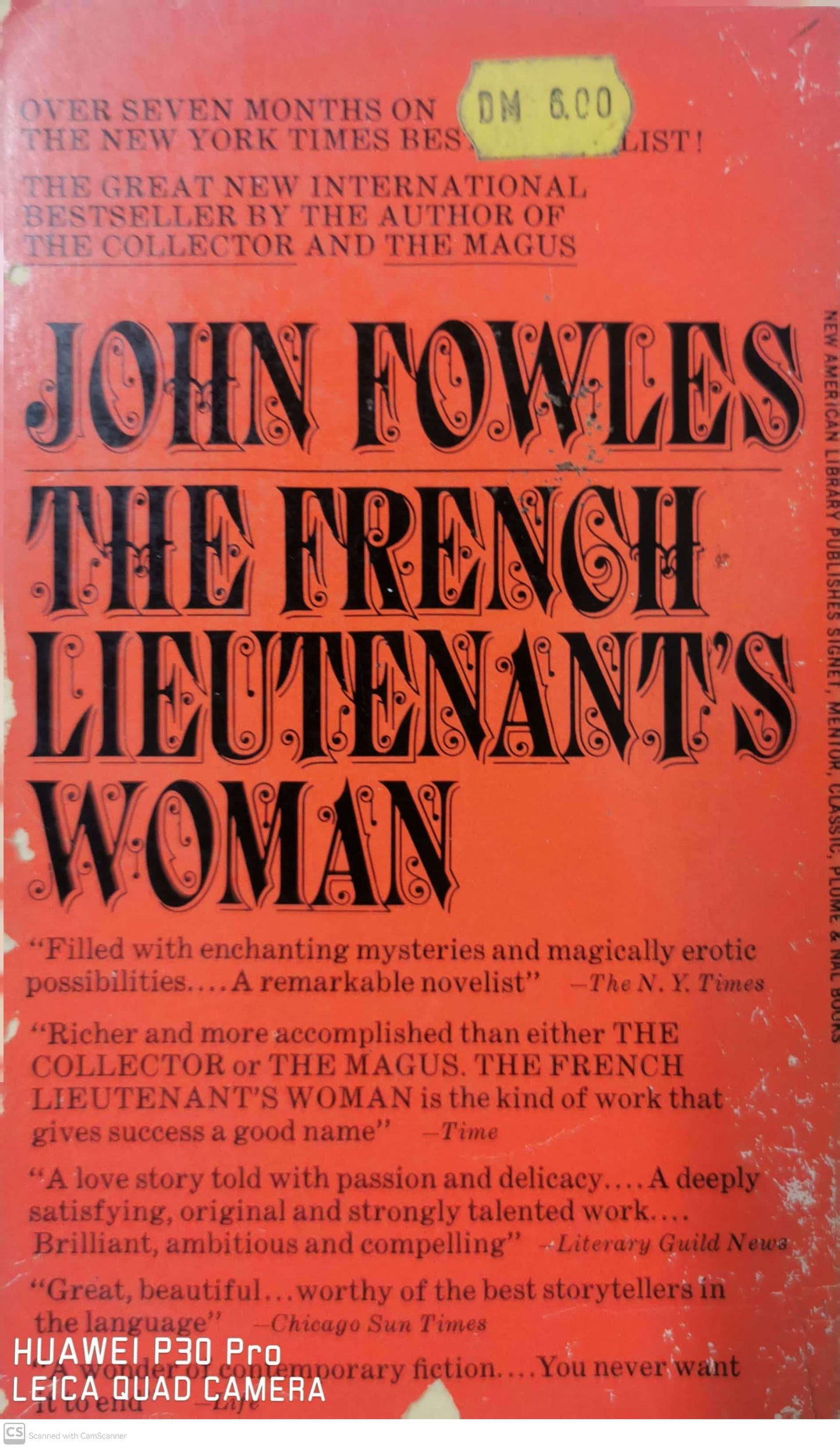 The French Lieutenant's Woman Novel by John Fowles