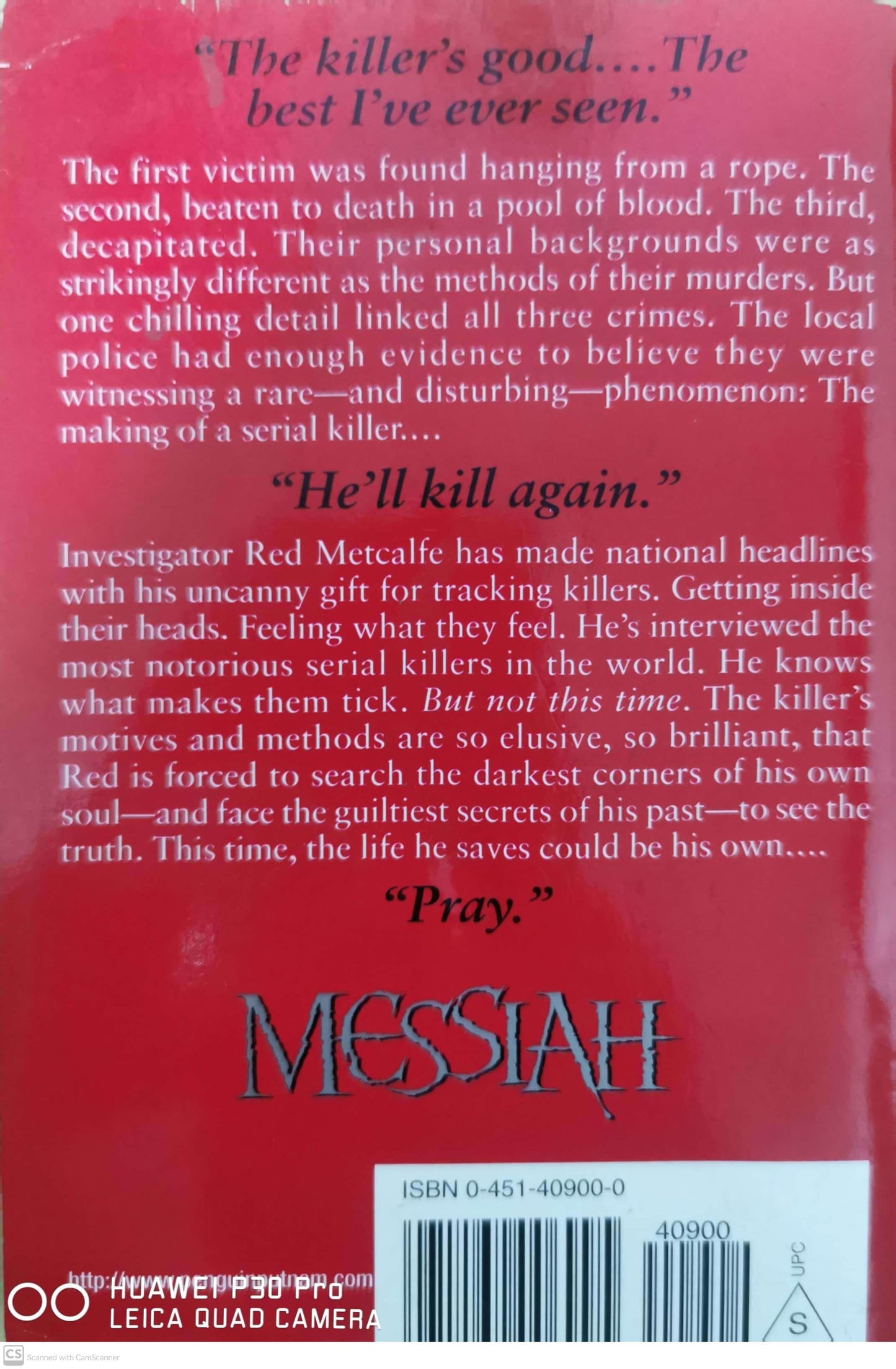 Messiah Novel by Boris Starling