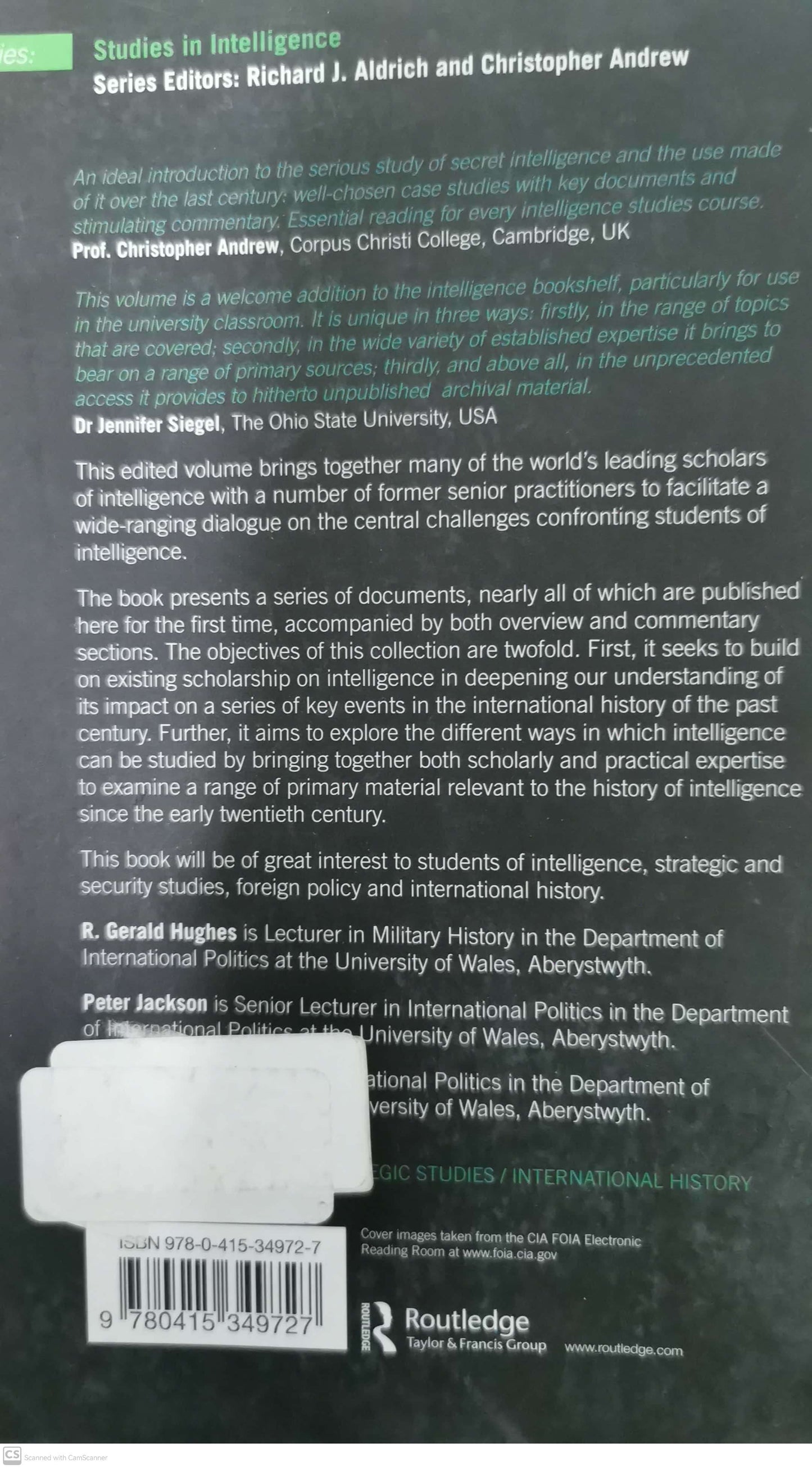 Exploring Intelligence Archives: Enquiries into the Secret State (Studies in Intelligence) 1st Edition by R. Gerald Hughes