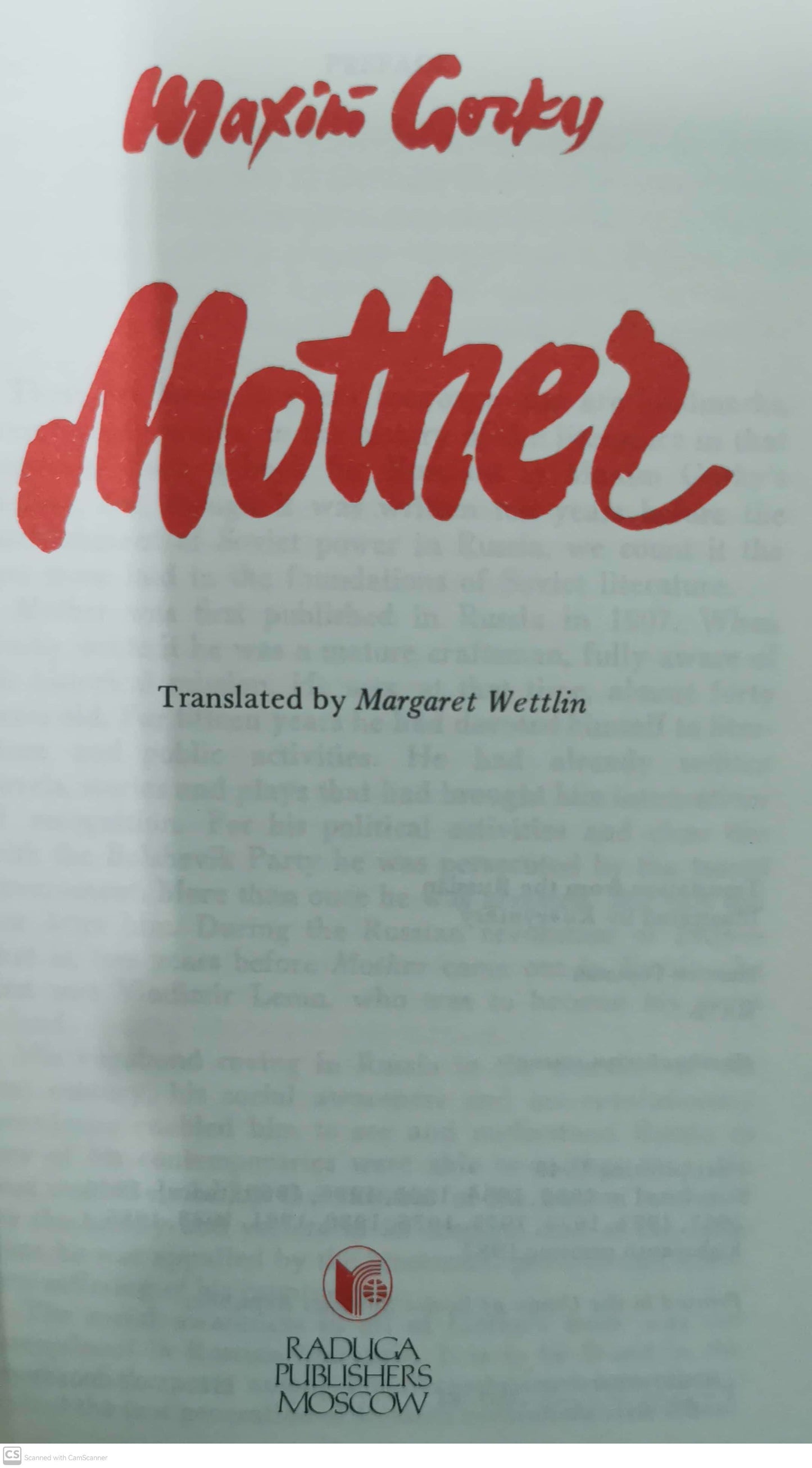 Mother Paperback – March 28, 2017 by Maxim Gorky