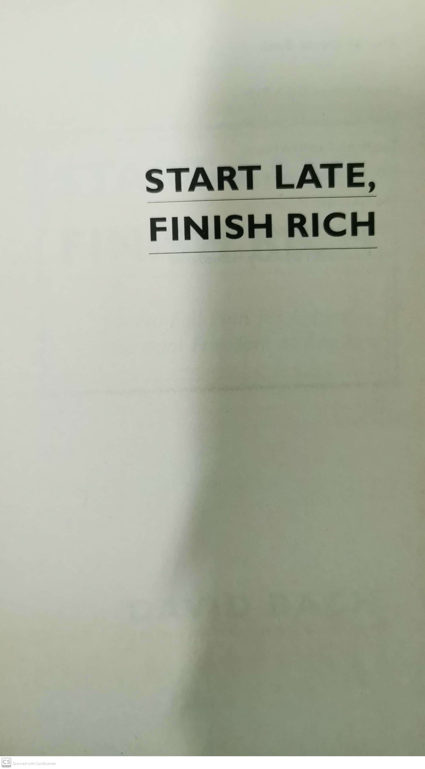 Start Late, Finish Rich: A No-Fail Plan for Achieving Financial Freedom at Any Age Book by David Bach