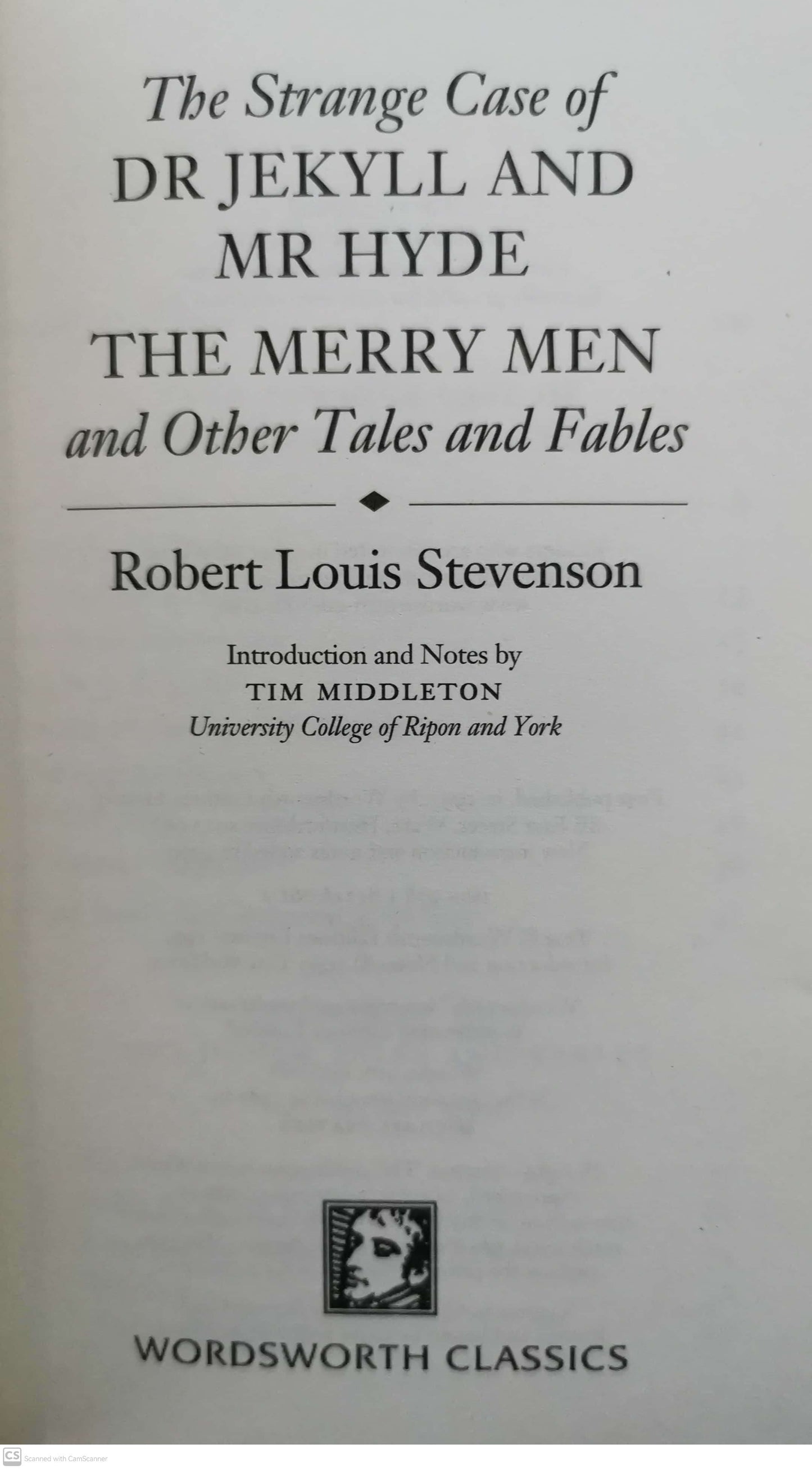 Dr. Jekyll and Mr. Hyde Book by Robert Louis Stevenson