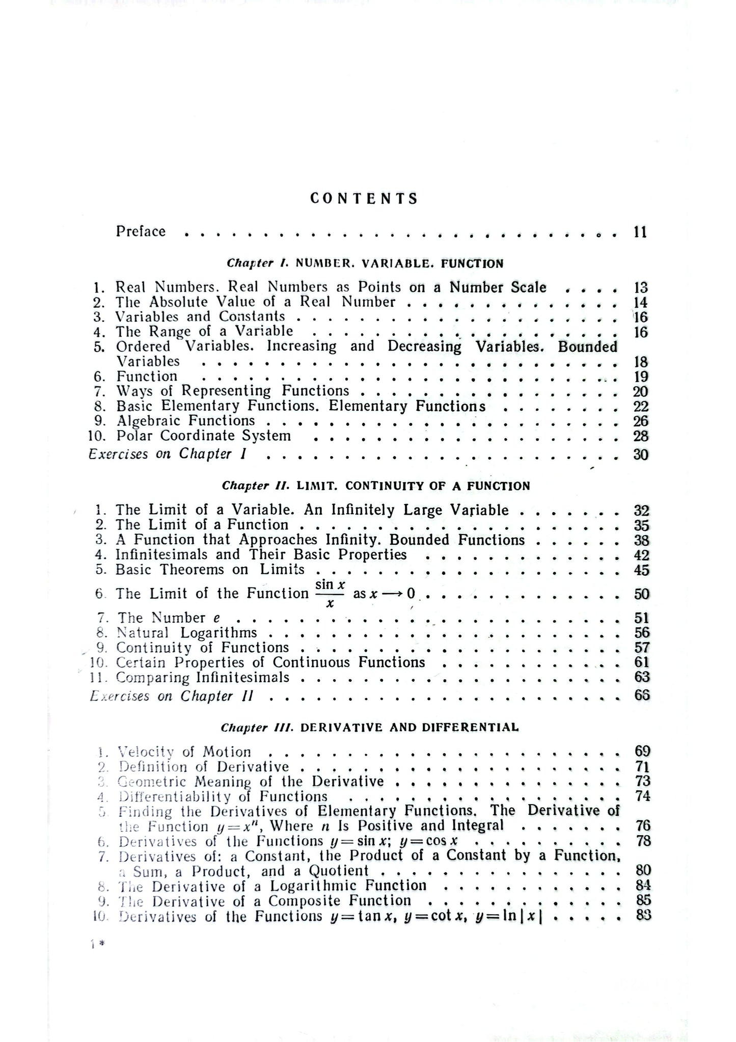 Differential and Integral Calculus N. Piskunov Published by Mir Publishers, Moscow, 1969