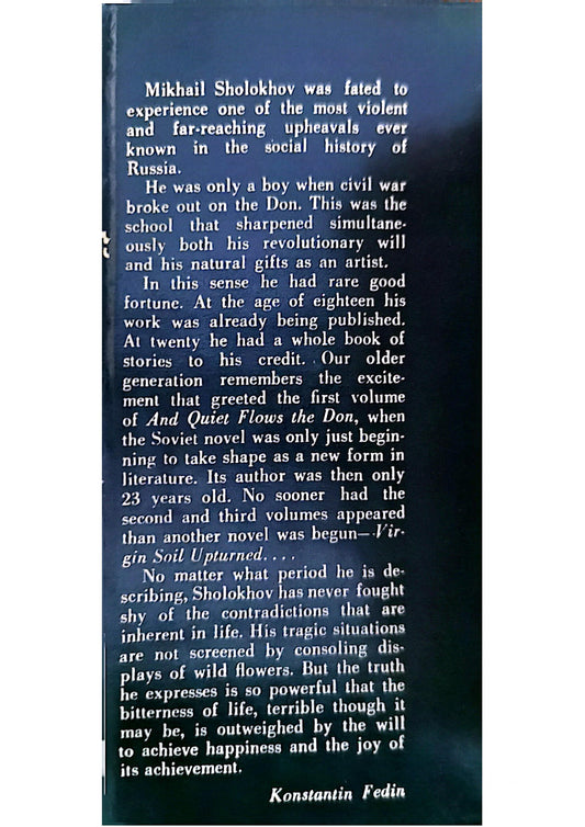 All Quiet Flows The Don Part 1 Mikhail Sholokhov Published by Progress Publishers, 1968