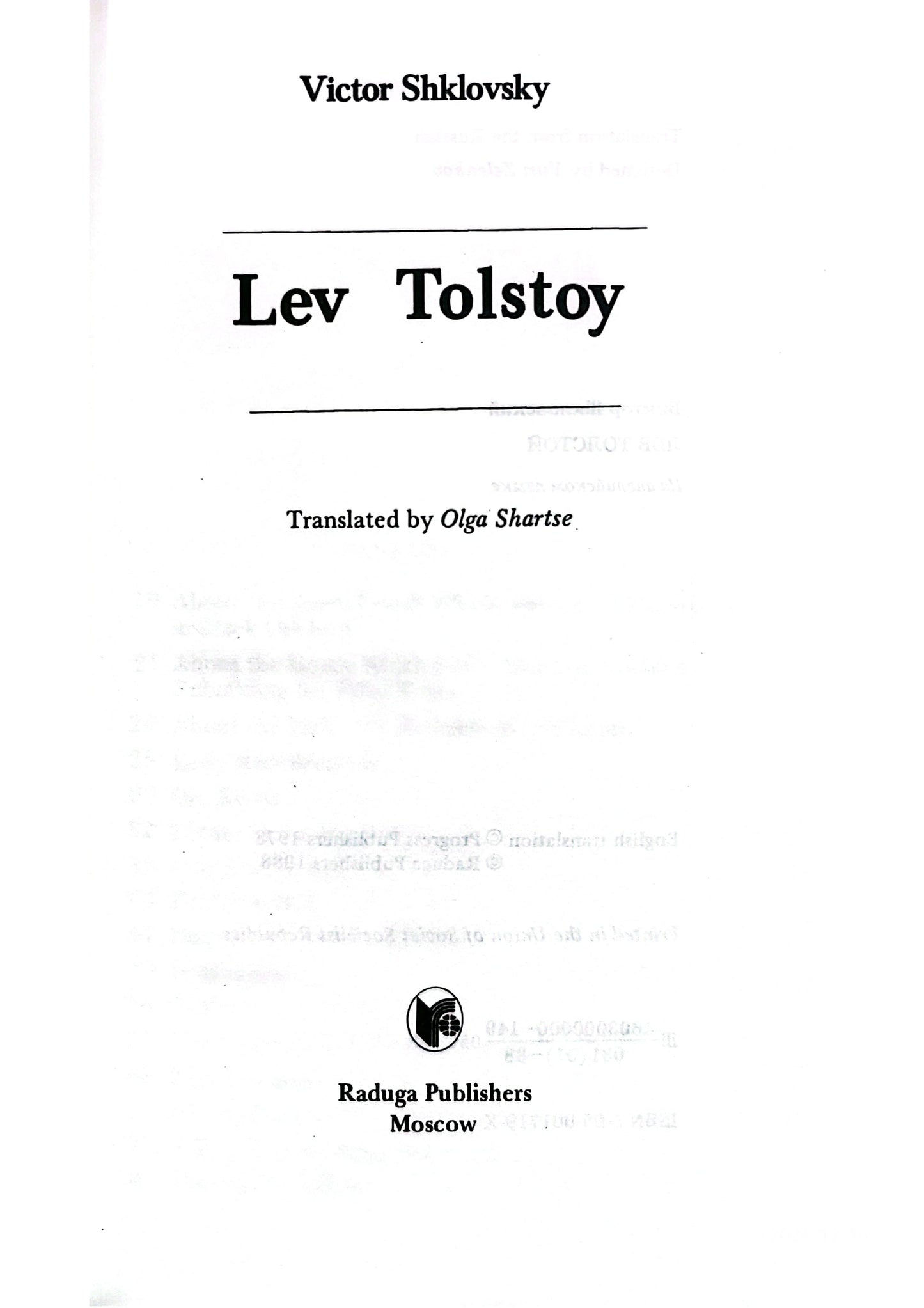 Lev Tolstoy Hardcover – January 1, 1978 by Victor Shklovsky (Author)