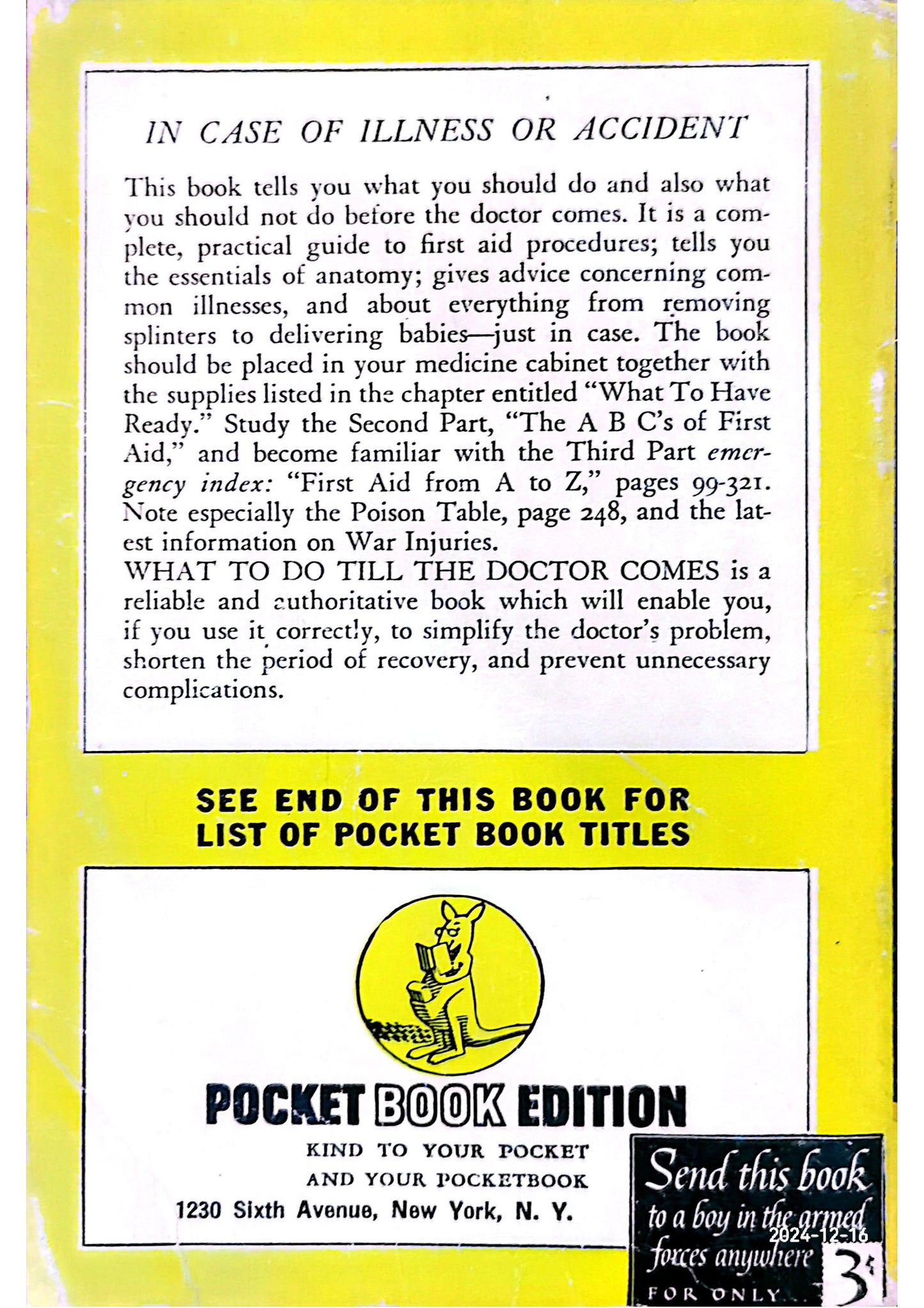 What to Do Till the Doctor Comes Paperback – January 1, 1943 by Grace T Armstrong, Donald B MD & Hallock (Author)