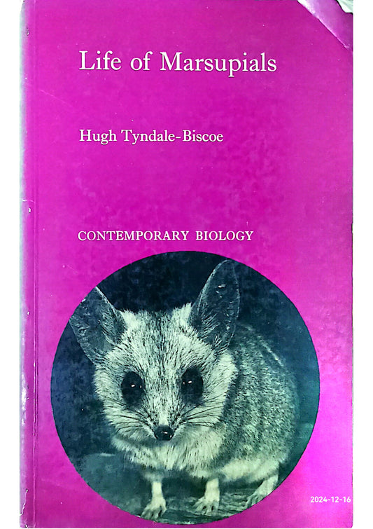 Life of Marsupials (Contemporary Biology Series) by Hugh Tyndale-Biscoe (Author)