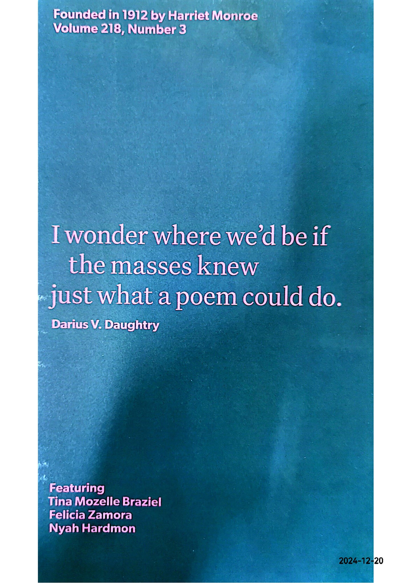 Poetry magazine