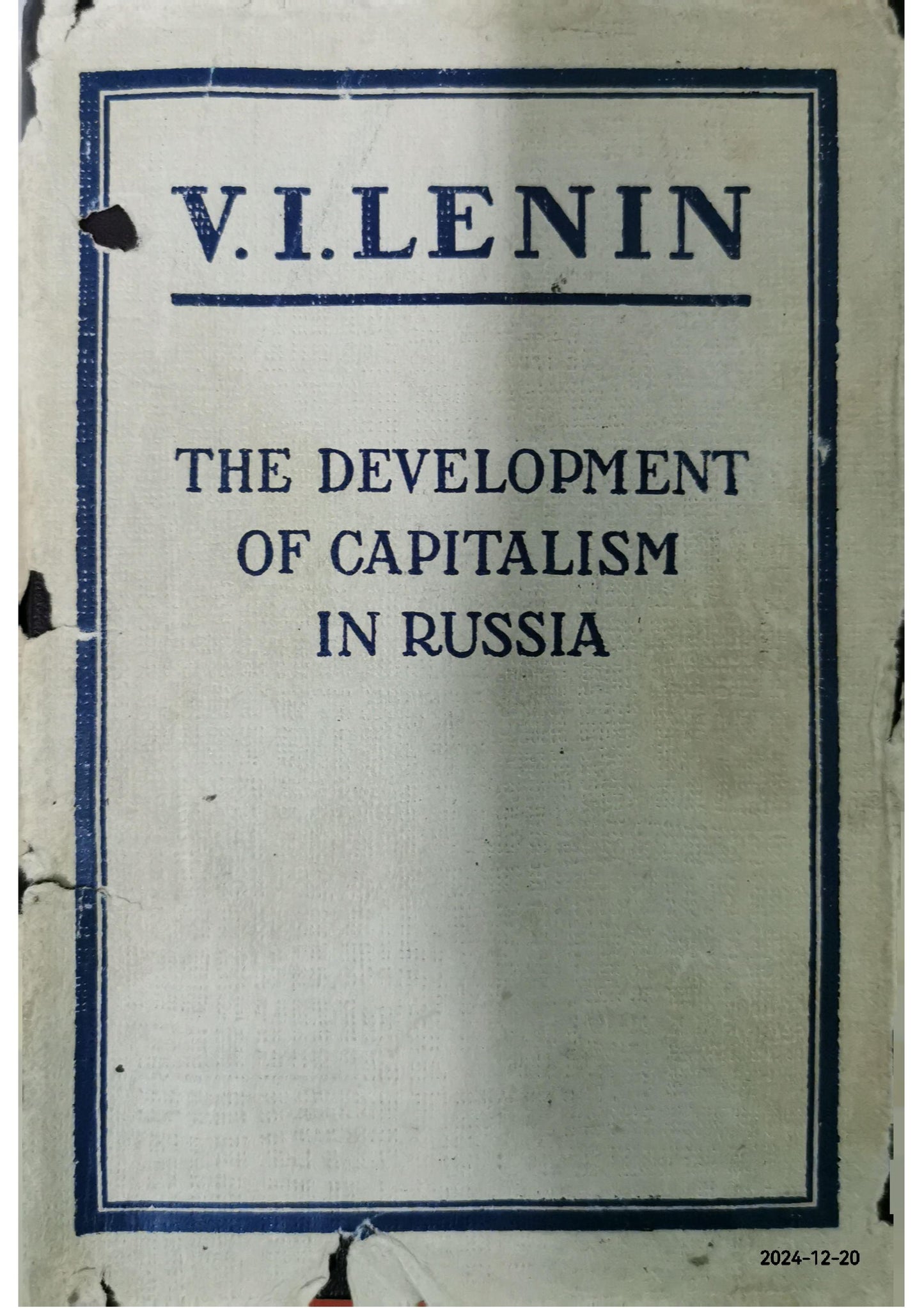 The Development of Capitalism in Russia Hardcover – January 1, 1972 by Vladimir Lenin (Author)