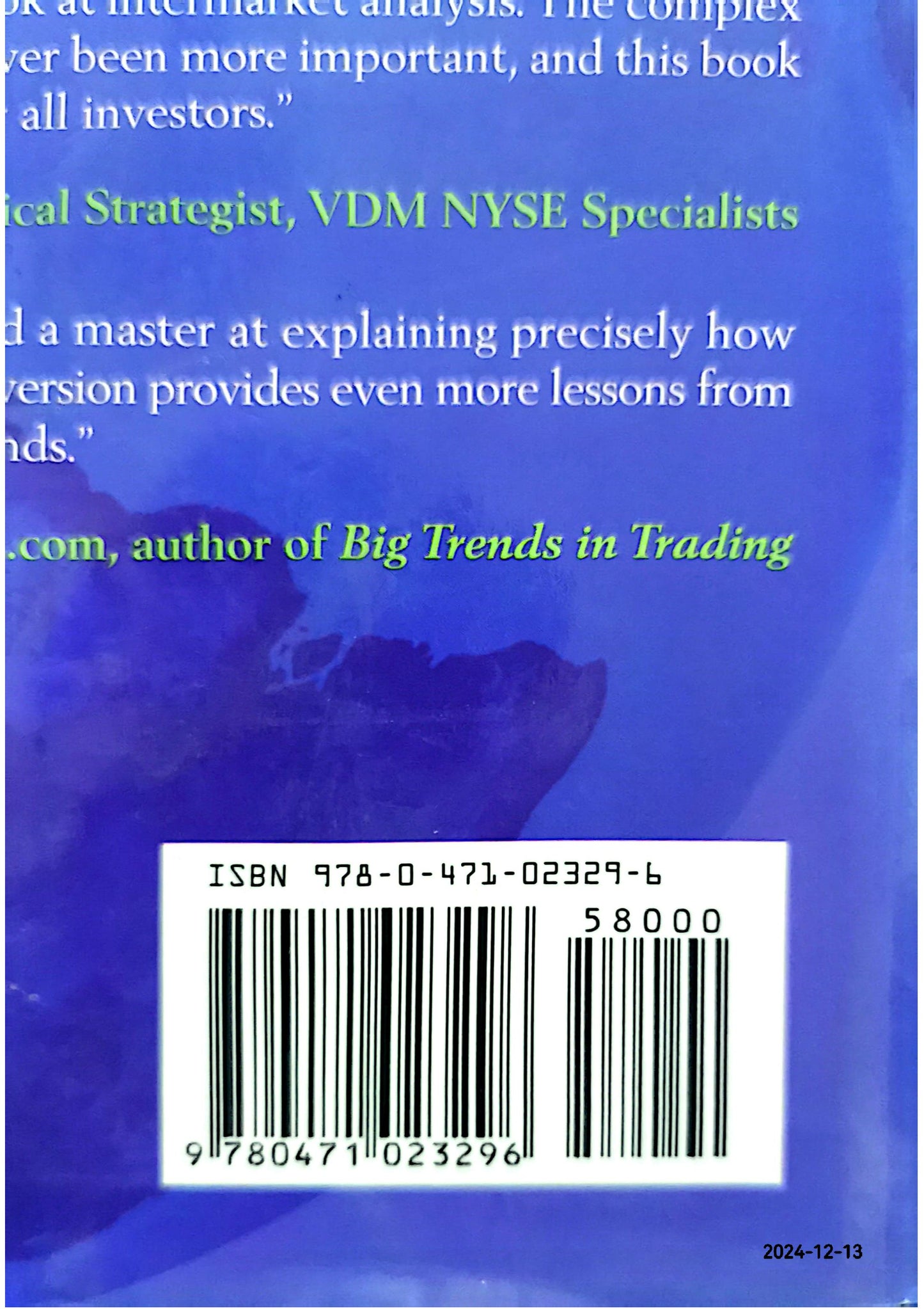 Intermarket Analysis: Profiting from Global Market Relationships (Wiley Trading) 2nd Edition by John J. Murphy (Author)