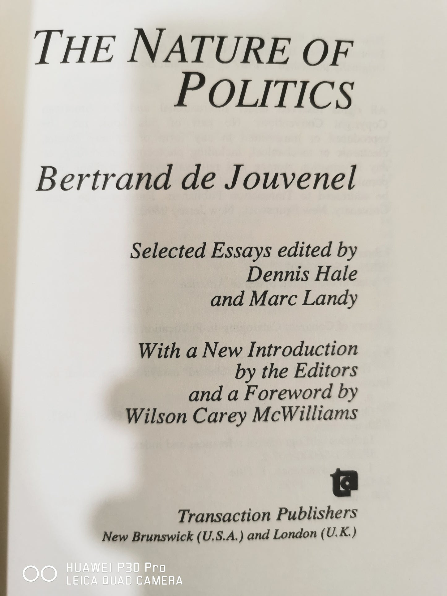 The Nature of Politics Dennis and Marc Landy Hale