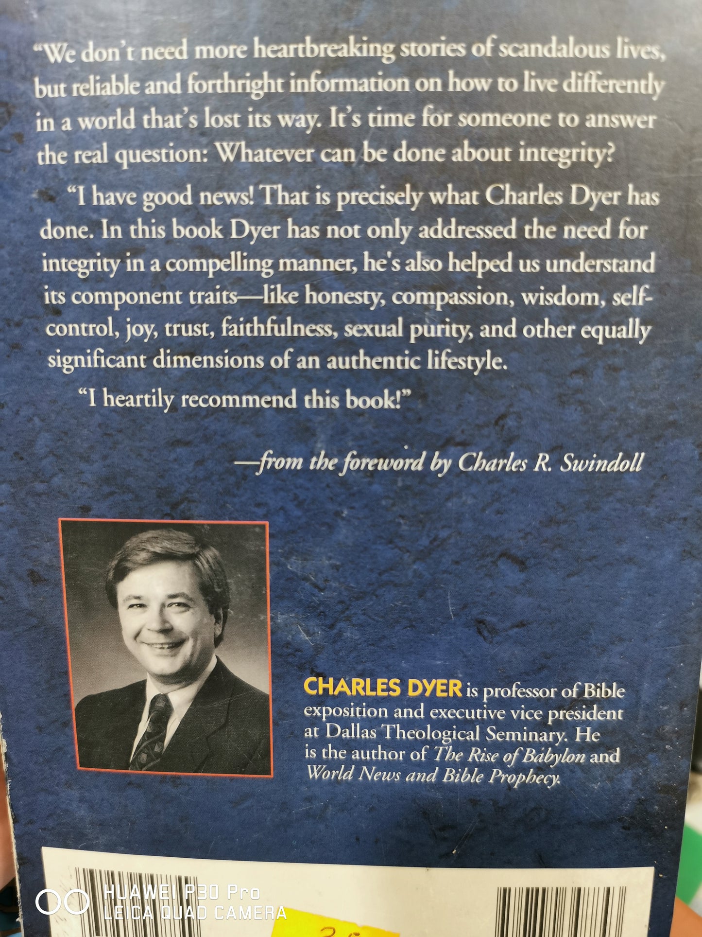 The power of personal integrity
Book by Charles H Dyer