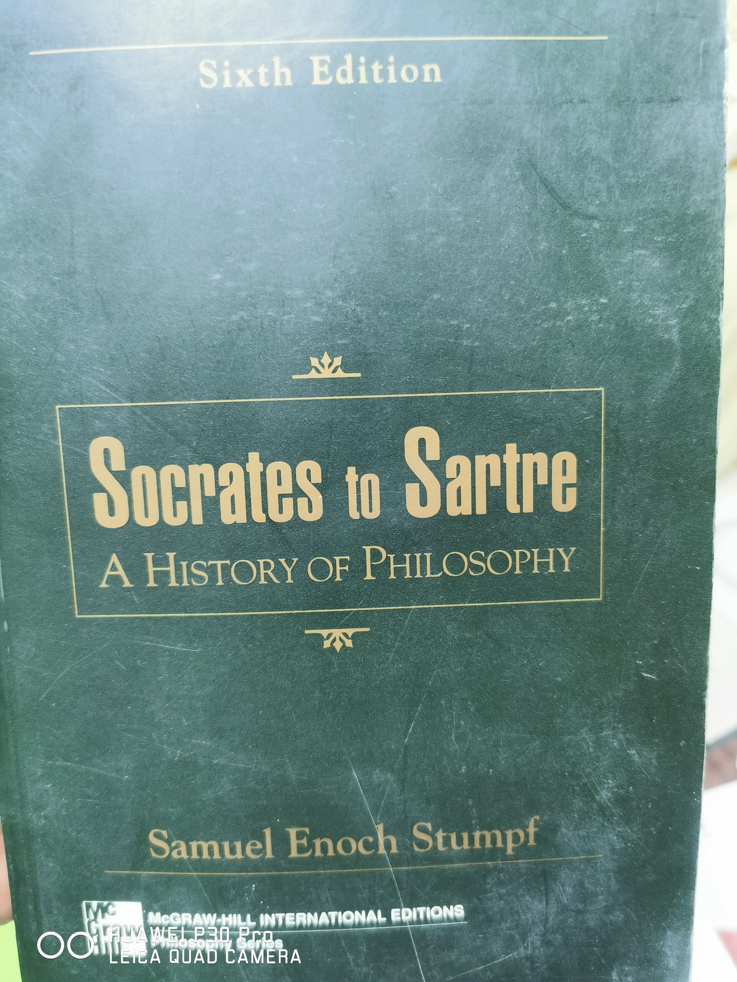 Socrates to Sartre: A History of Philosophy Hardcover  by Samuel Enoch Stumpf