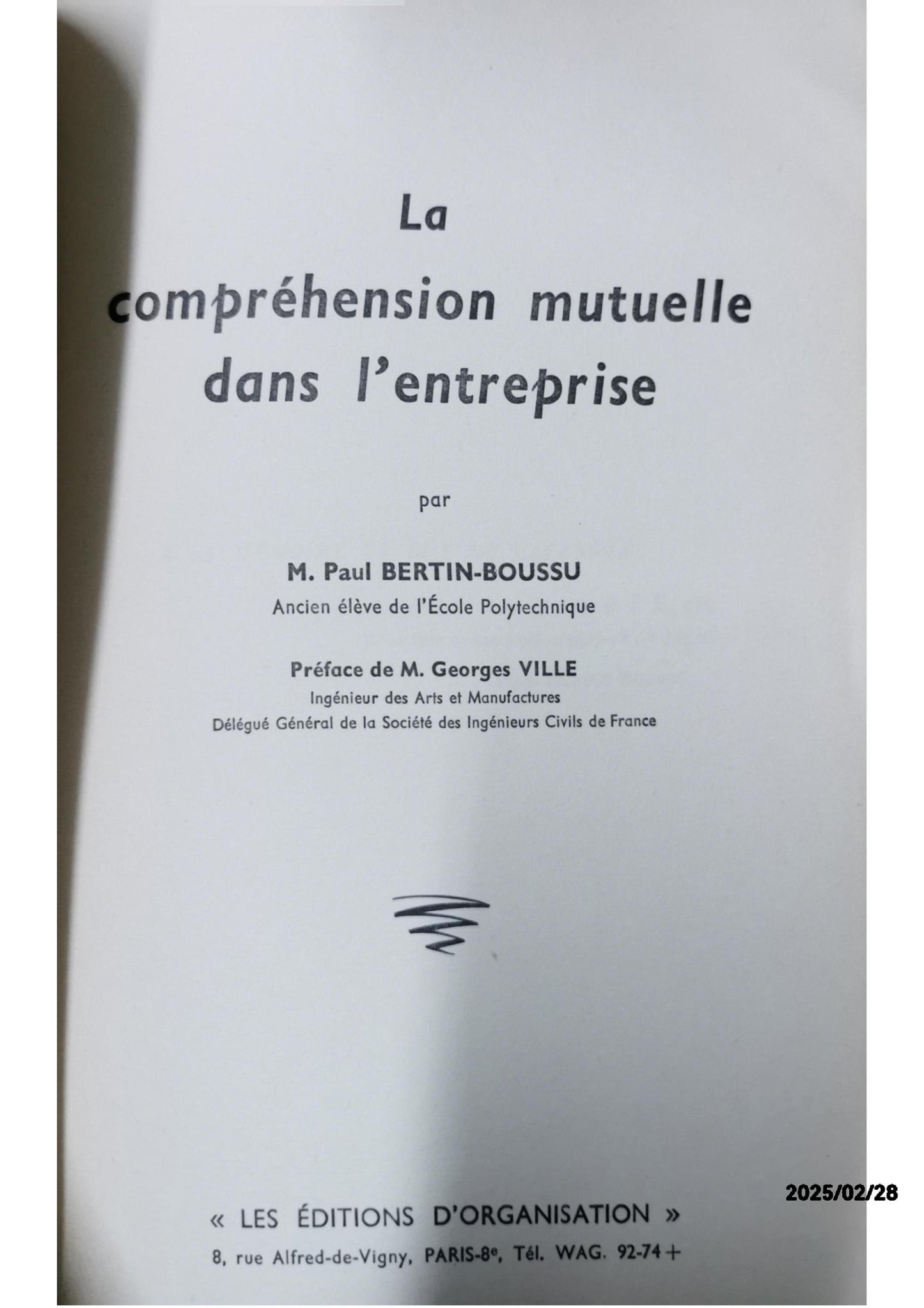 LA COMPRÉHENSION MUTUELLE - Paul Bertin-Boussou