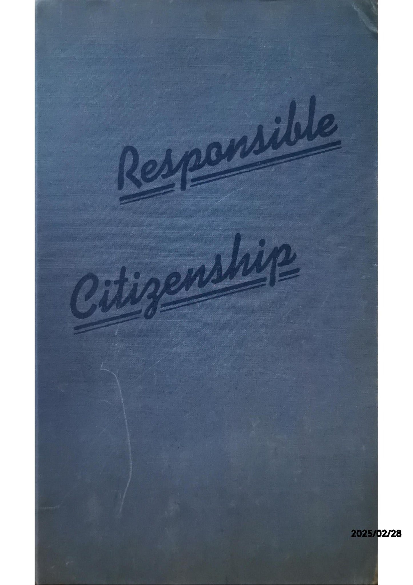 Introduction to Responsible Citizenship. Edited by William E. Mosher. (New York: Henry Holt and Company. 1941. Pp. 887. $3.25.)