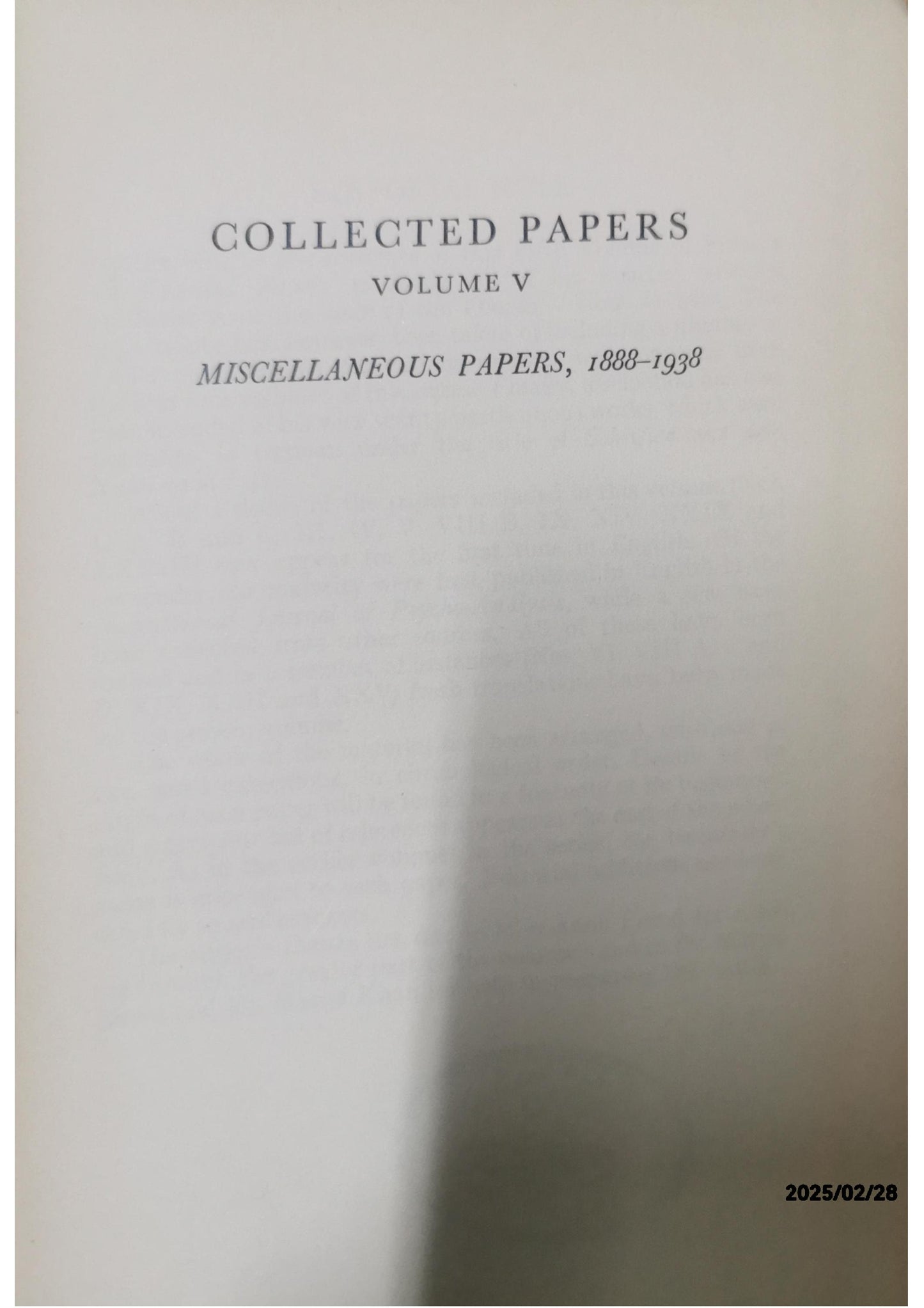 SIGMUND FREUD COLLECTED PAPERS VOLUME V (vOLUME 5) Hardcover – January 1, 1957 by SIGMUND FREUD (Author)