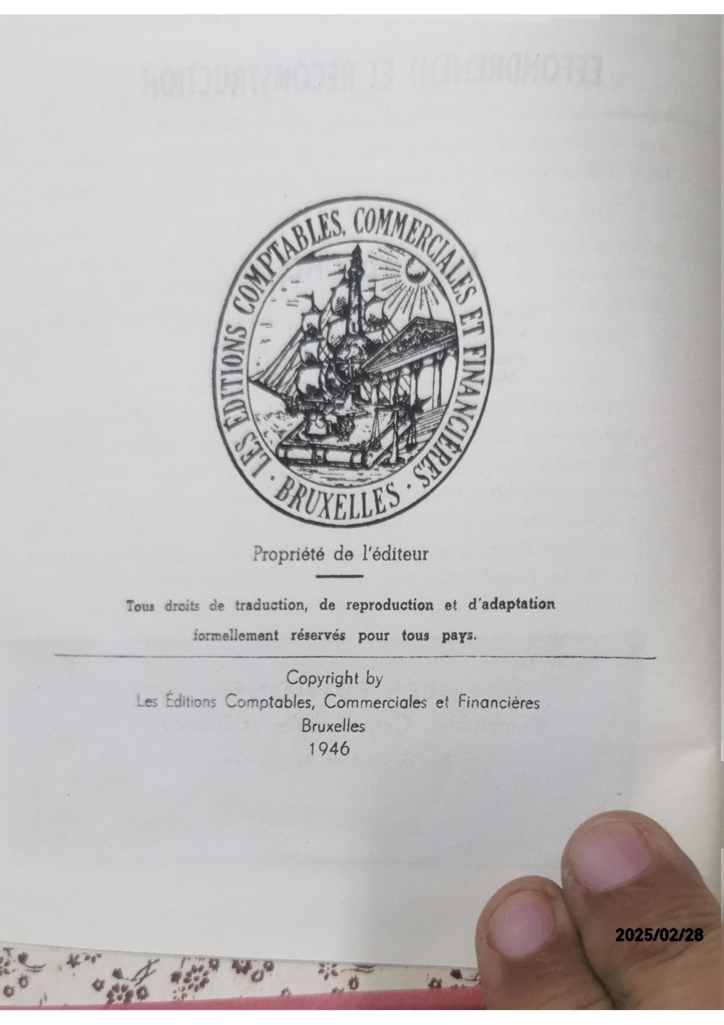 Economie internationale: effondrement et reconstruction. By Laurent Dechesne. Bruxelles: Les Editions Comptables, Commerciales et Financières, 1946. Pp. 255.