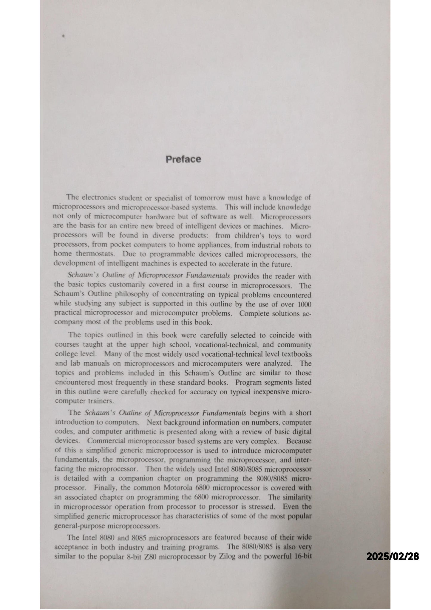 Schaum's outline of theory and problems of microprocessor fundamentals (Schaum's outline series) Paperback – January 1, 1983 by Roger L Tokheim (Author)