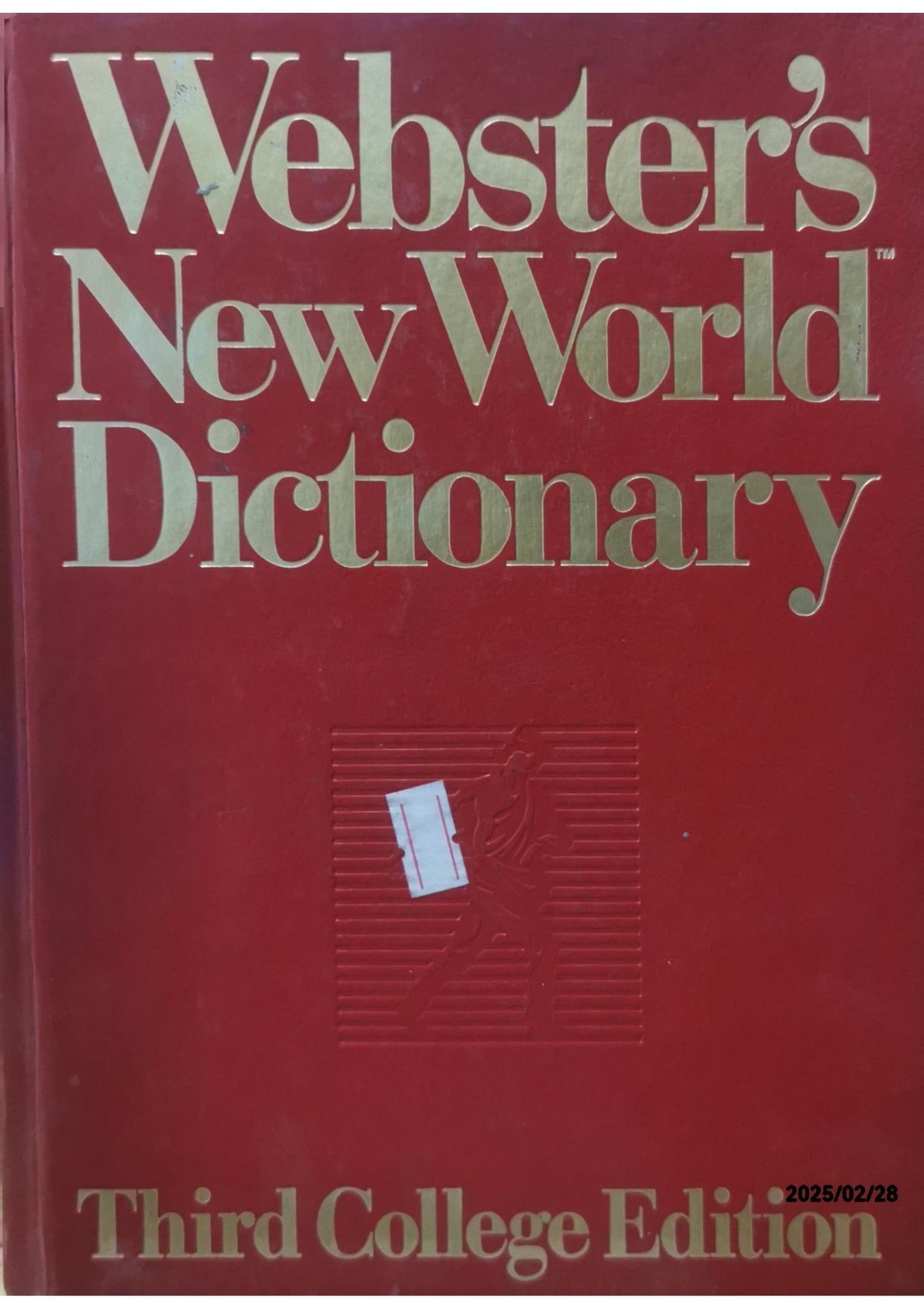 Webster's New World Dictionary. Third College Edition. Prentice Hall. Red