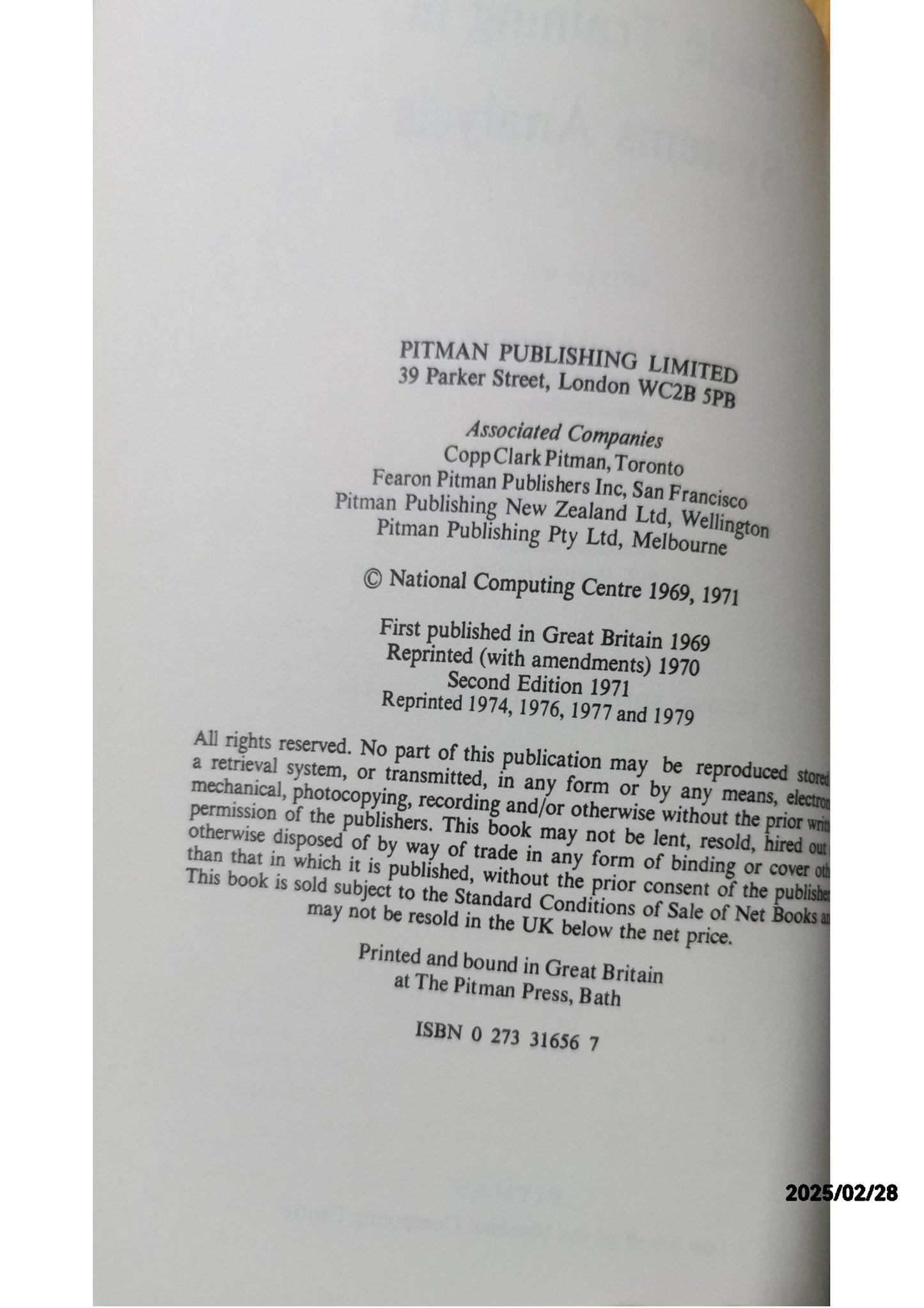 Basic training in systems analysis; Paperback – January 1, 1971 by Alan Daniels (Author)