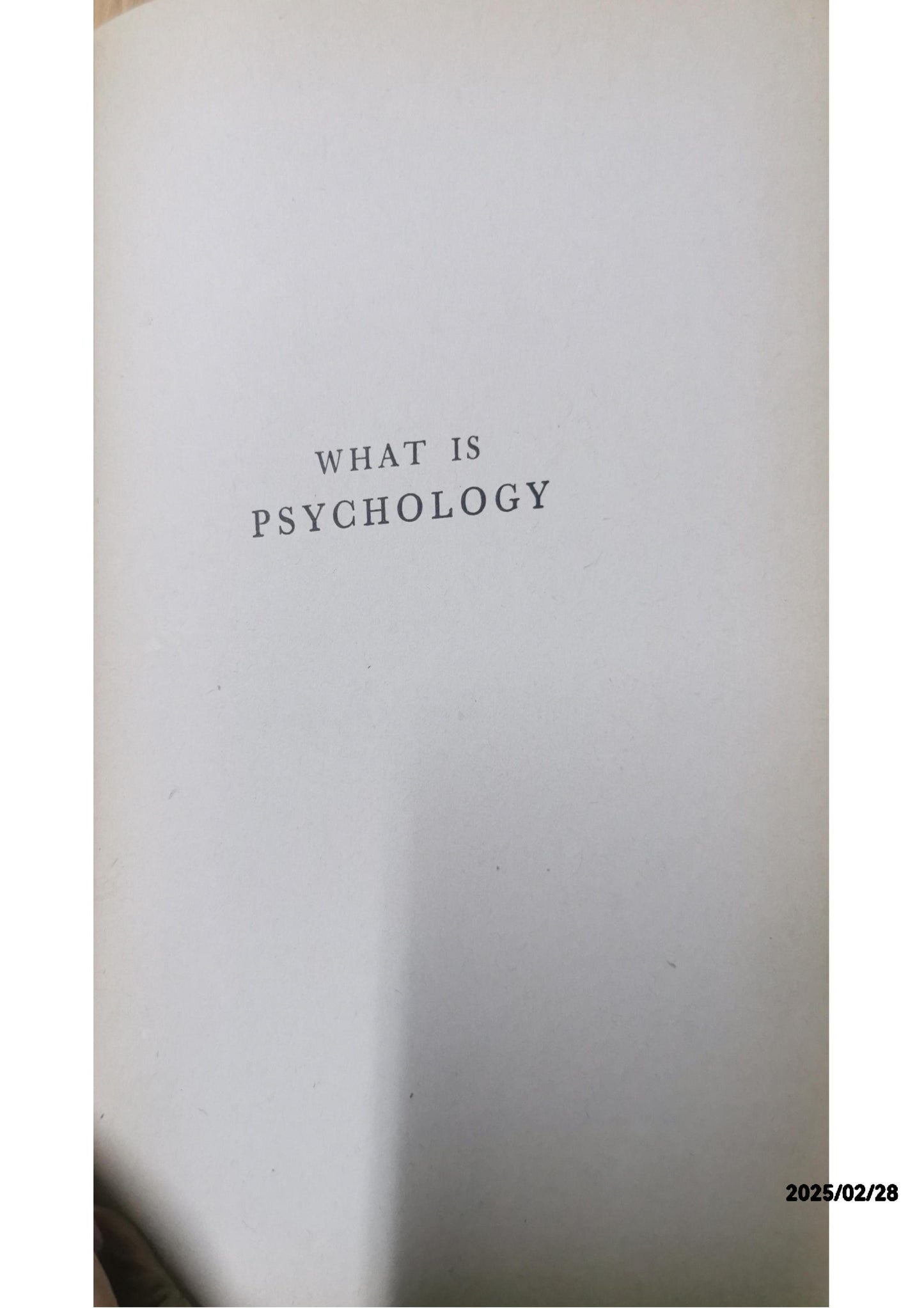 What is Psychology: A Basic Survey WOLFF, Werner Published by Grune & Stratton, New York, 1947 Condition: Near Fine Hardcover