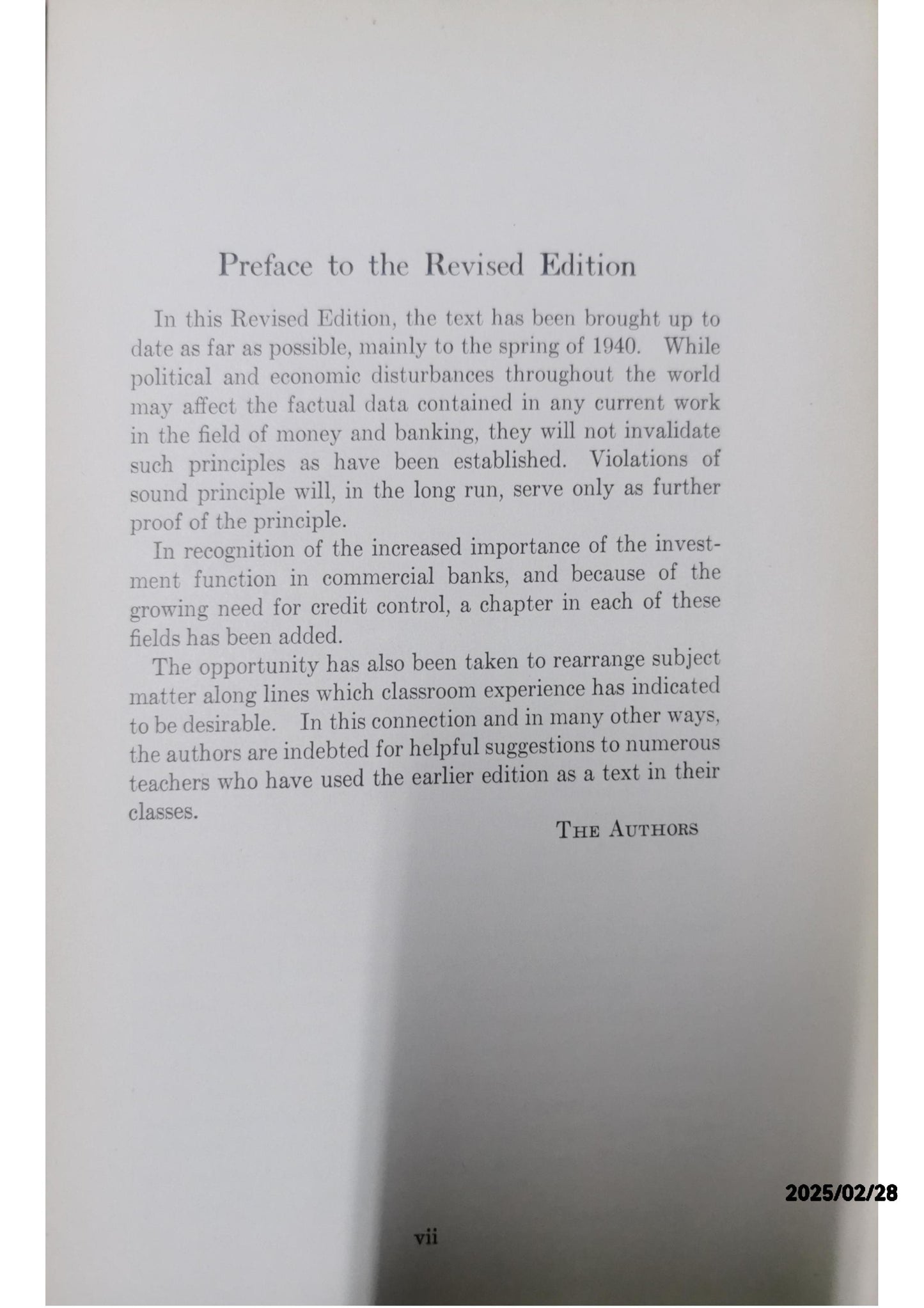 MONEY AND BANKING Published by PRENTICE-HALL, NEW YORK, 1941 Condition: Good Hardcover