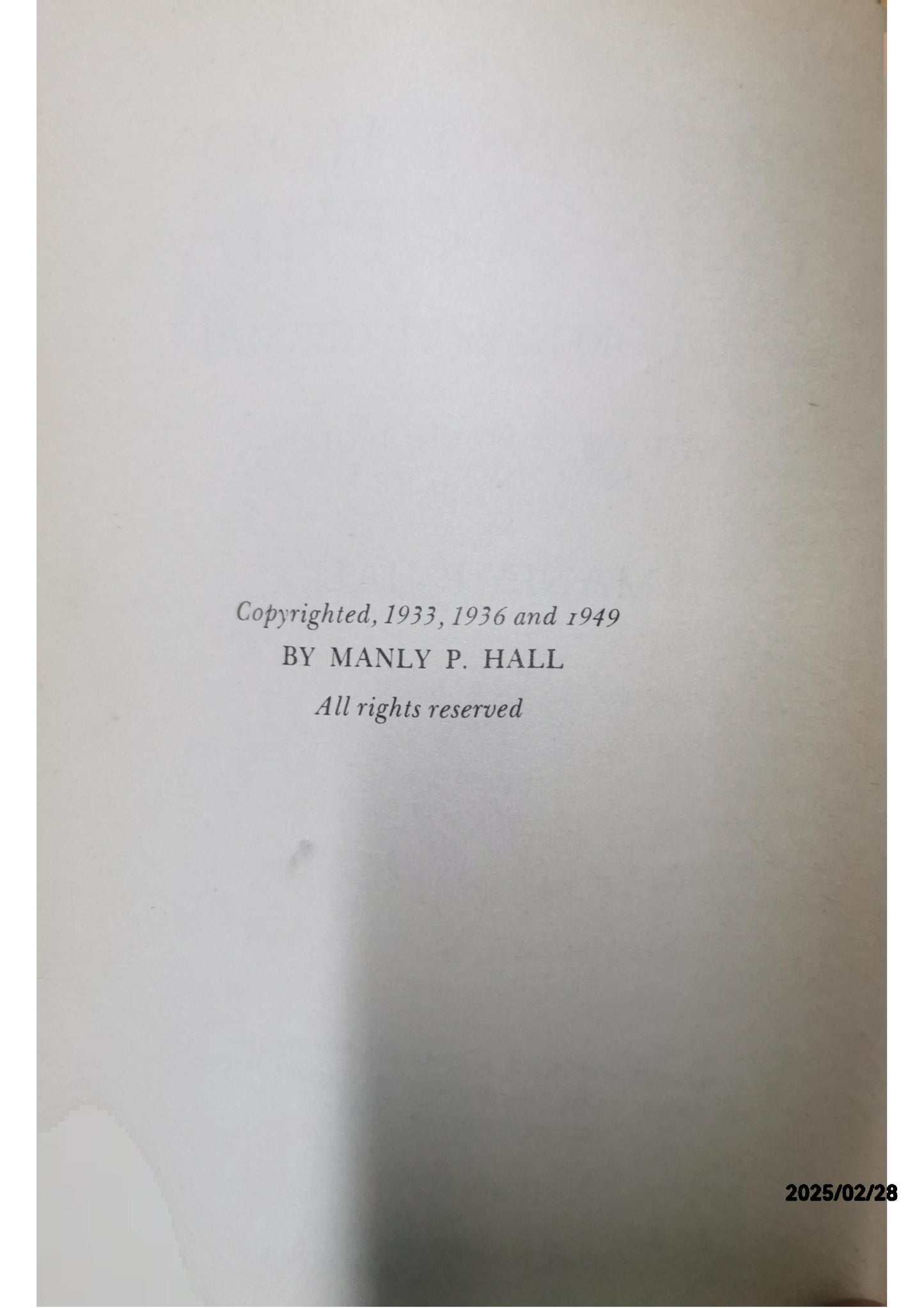 The Most Holy Trinosophia of the Comte de St.-Germain with Introductory Material and Commentary by Manly P. Hall Hardcover – January 1, 1949 by Manly P. Hall (Author)