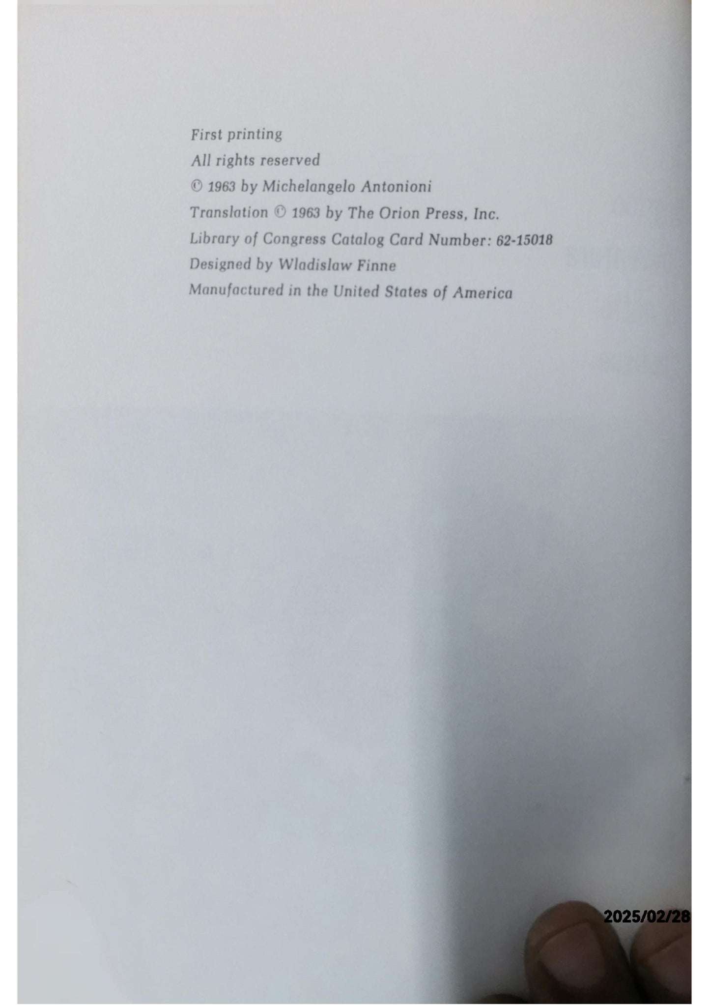 Screenplays by Michelangelo Antonioni (l"avventura; il grido; la notte; l"eclisse) Hardcover – 1 Jan. 1963 by Michelangelo Antonioni (Author)