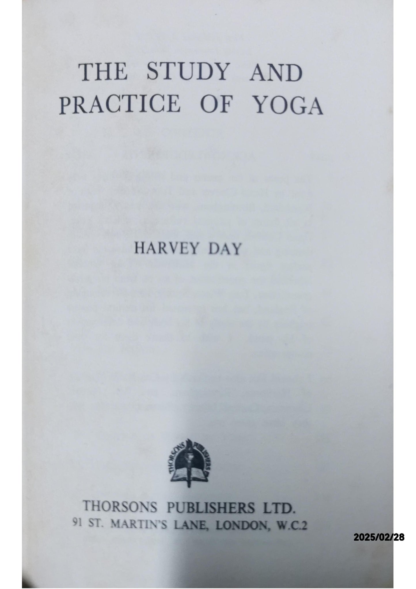 The study and practice of yoga Hardcover – January 1, 1955 by Harvey Day (Author)