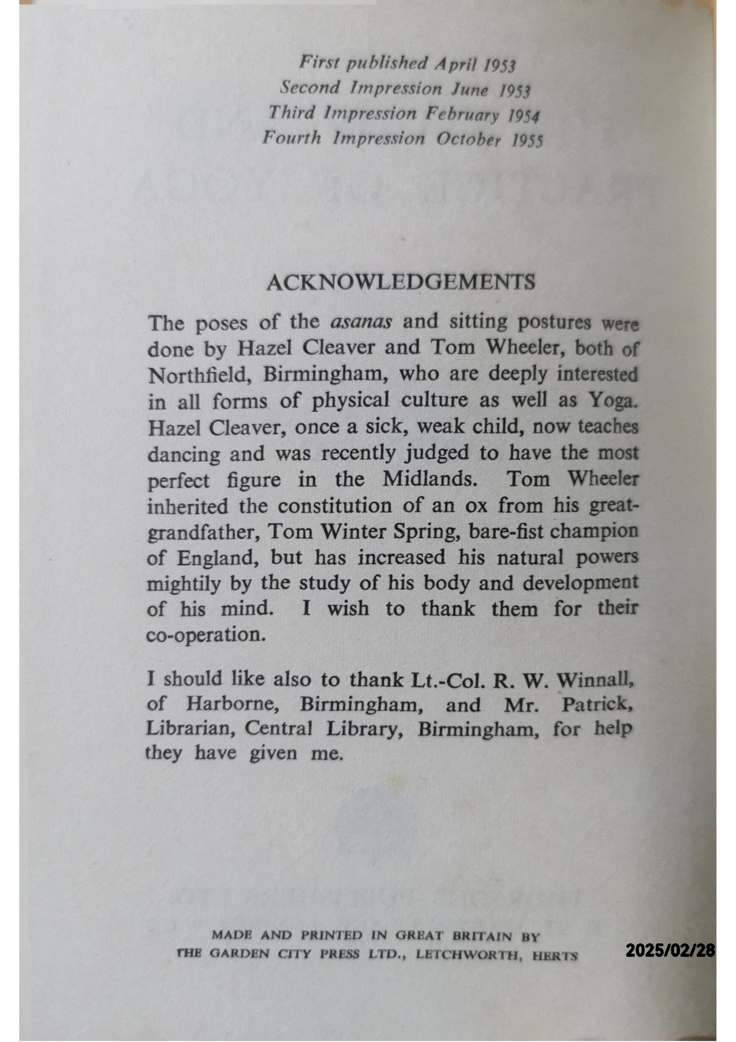 The study and practice of yoga Hardcover – January 1, 1955 by Harvey Day (Author)